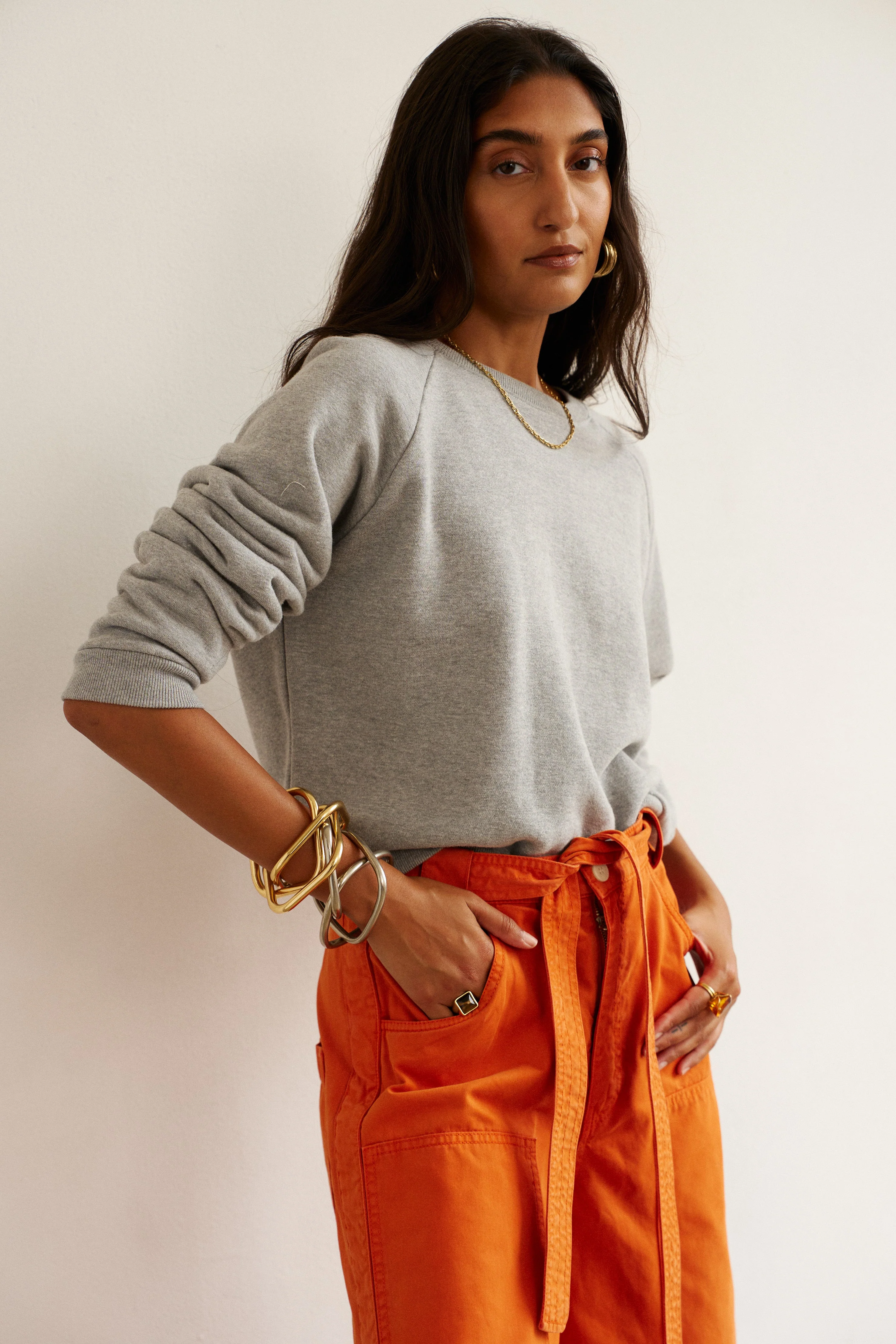 Jamie Haller - The Daily Sweatshirt in Heather Grey - Image 3