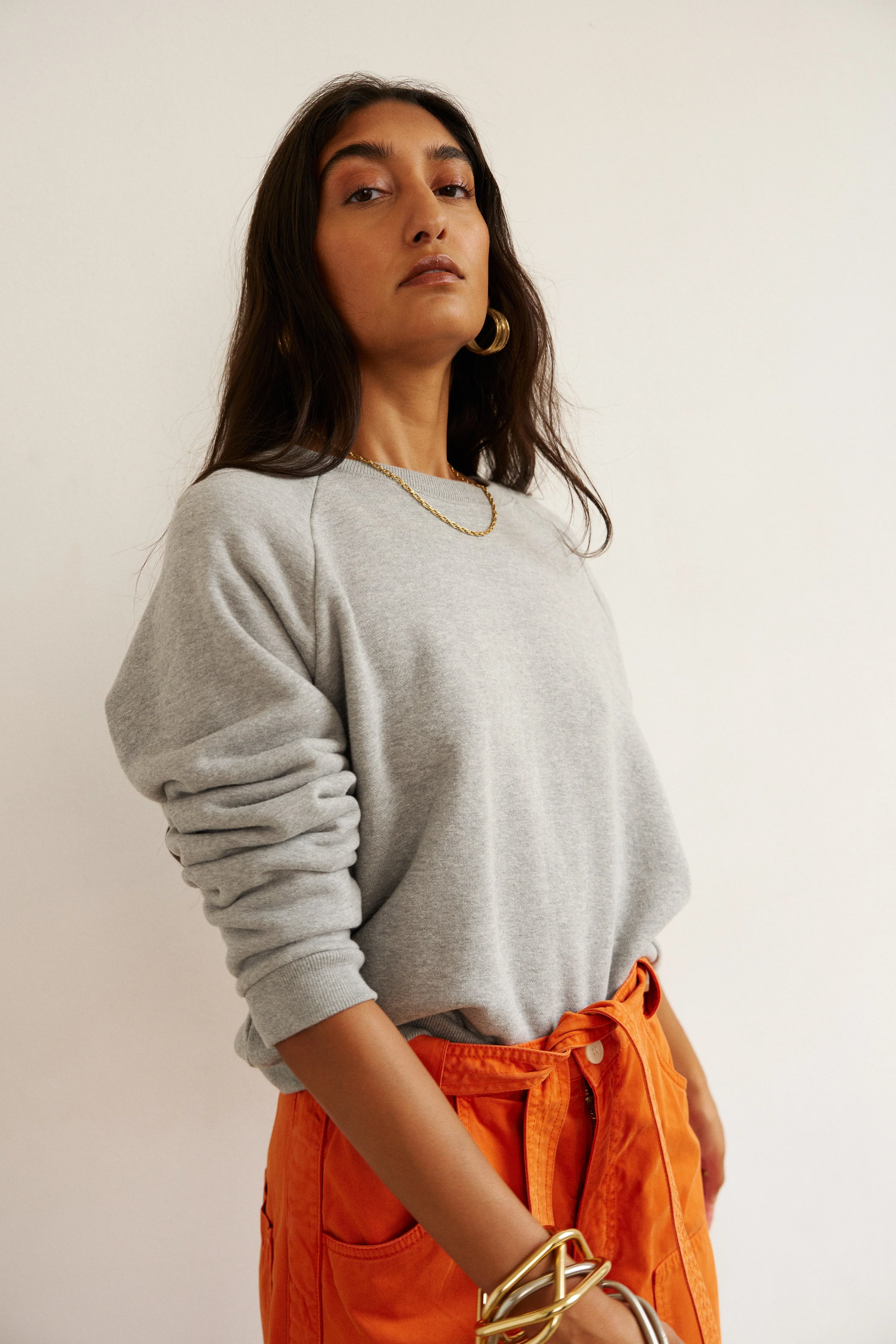 Jamie Haller - The Daily Sweatshirt in Heather Grey - Image 4