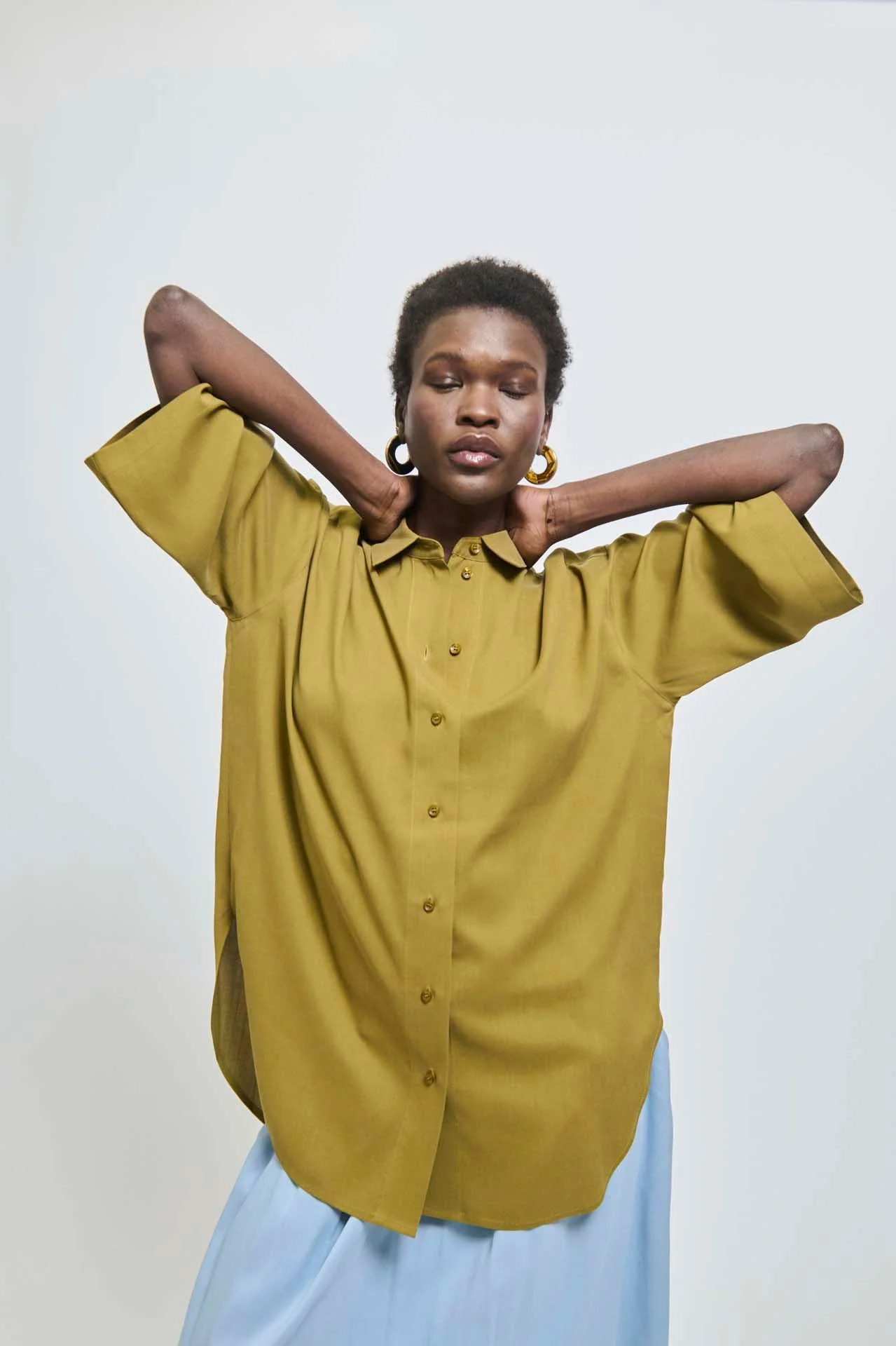 Jamie Haller - The Elbow Essential Shirt in Avo - Image 6