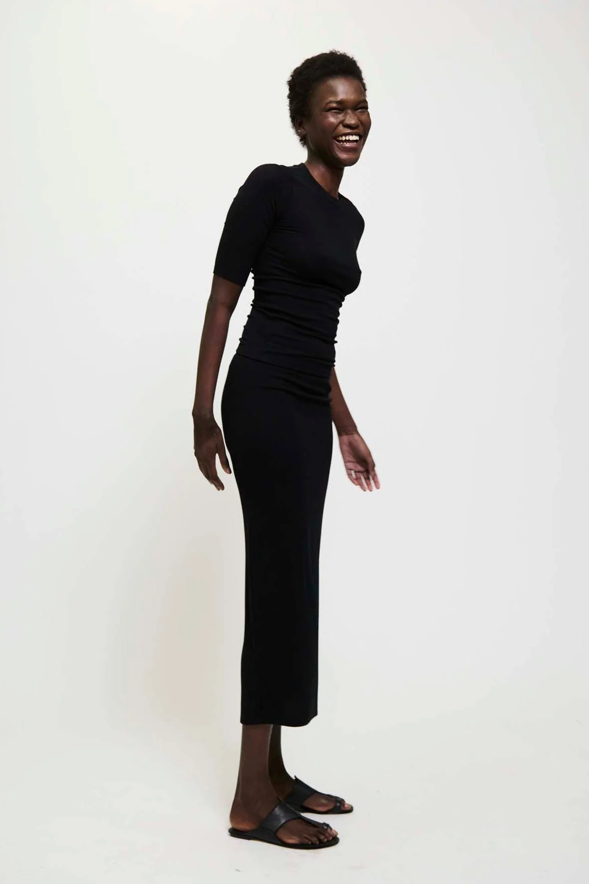 Jamie Haller - The Rib Pencil Skirt in Black - Image 2