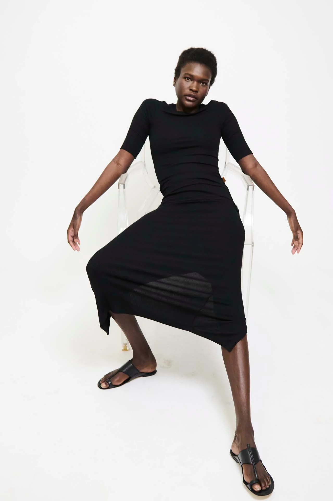 Jamie Haller - The Rib Pencil Skirt in Black - Image 4