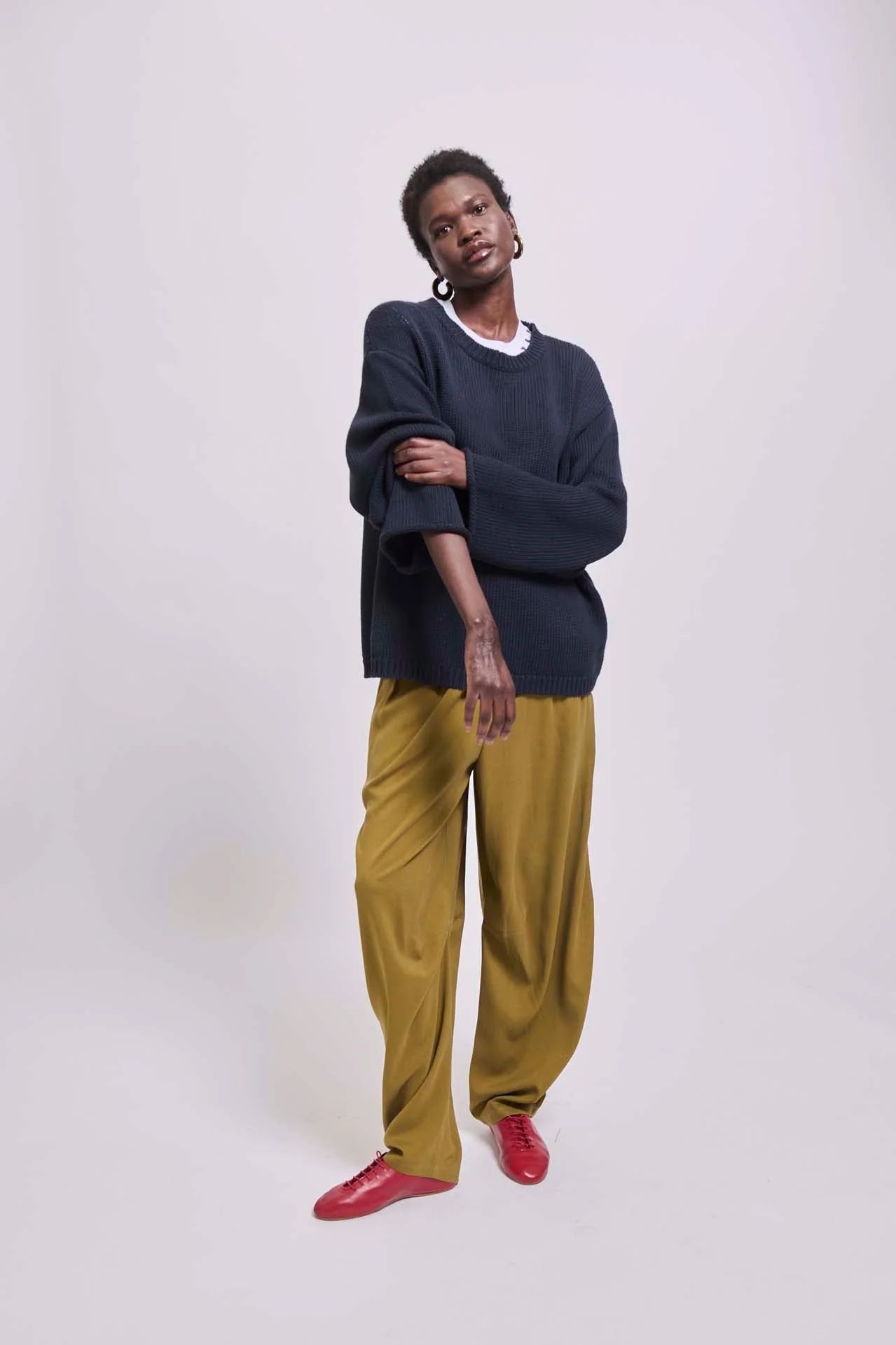 Jamie Haller - The Silk Arc Pant in Avo - Image 6