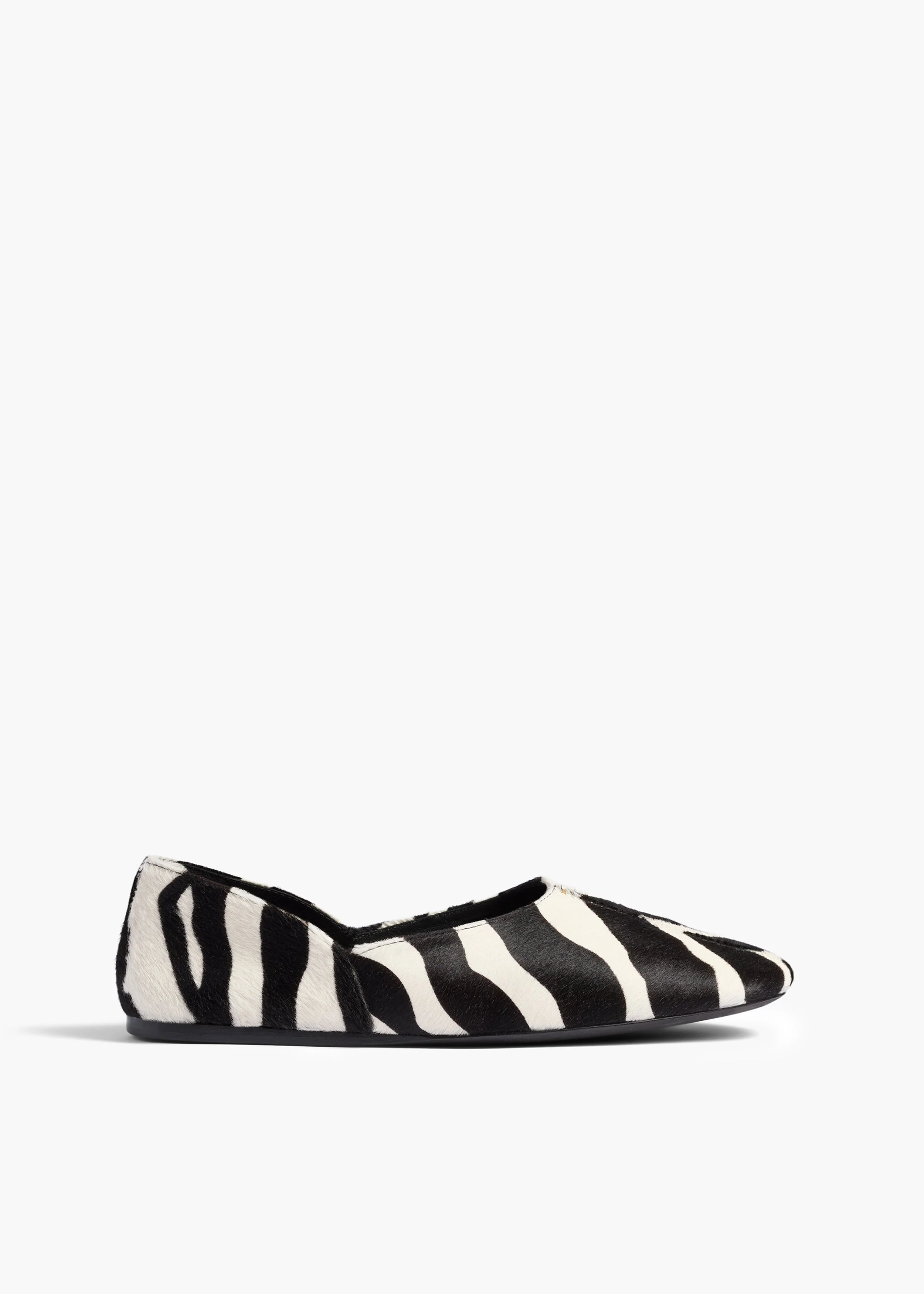 Khaite - Jane Flat in Zebra Print Haircalf - Image 12