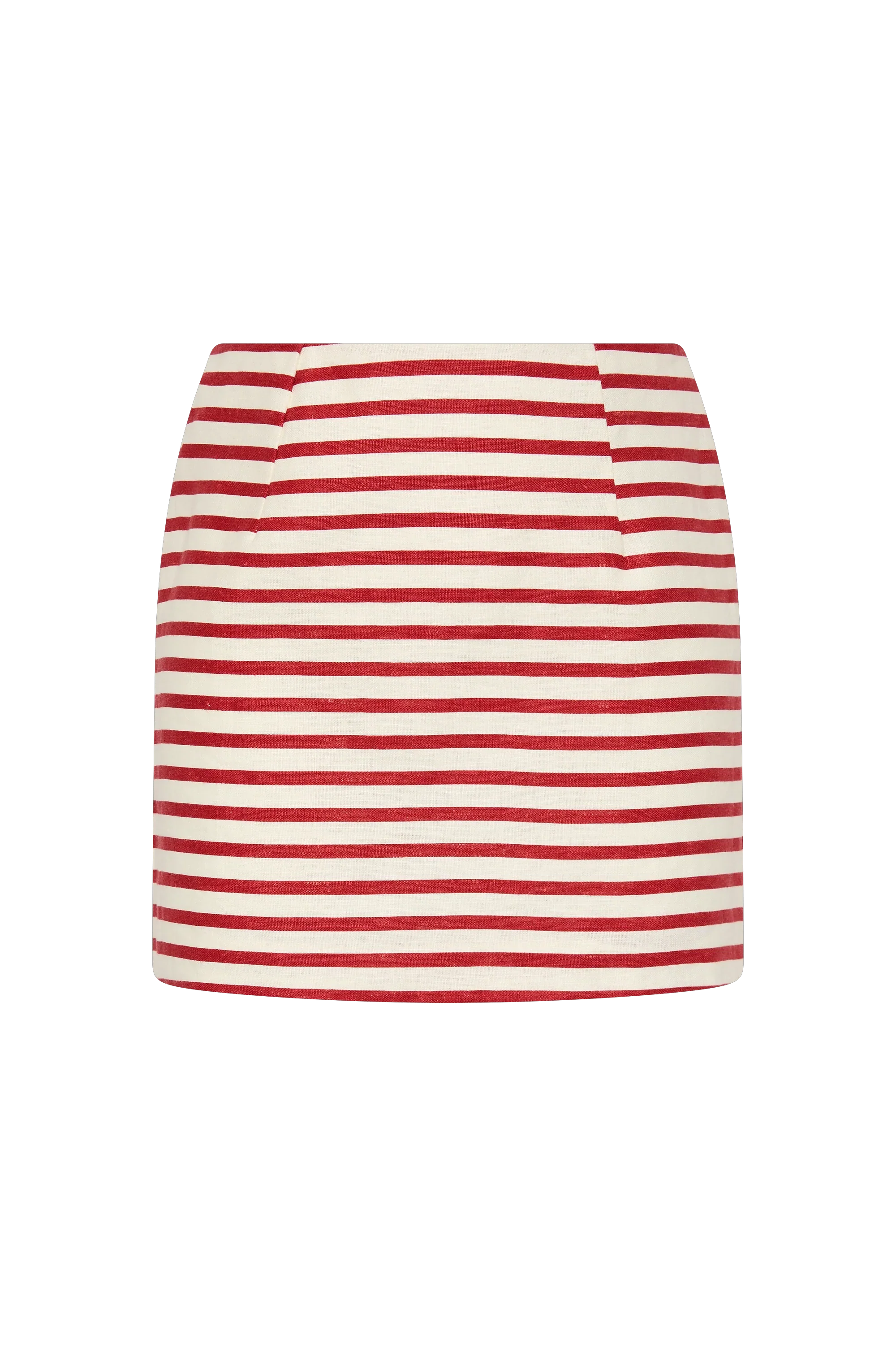 Faithfull - Jane Mini Skirt Breton Stripe Red - Final Sale - Image 8