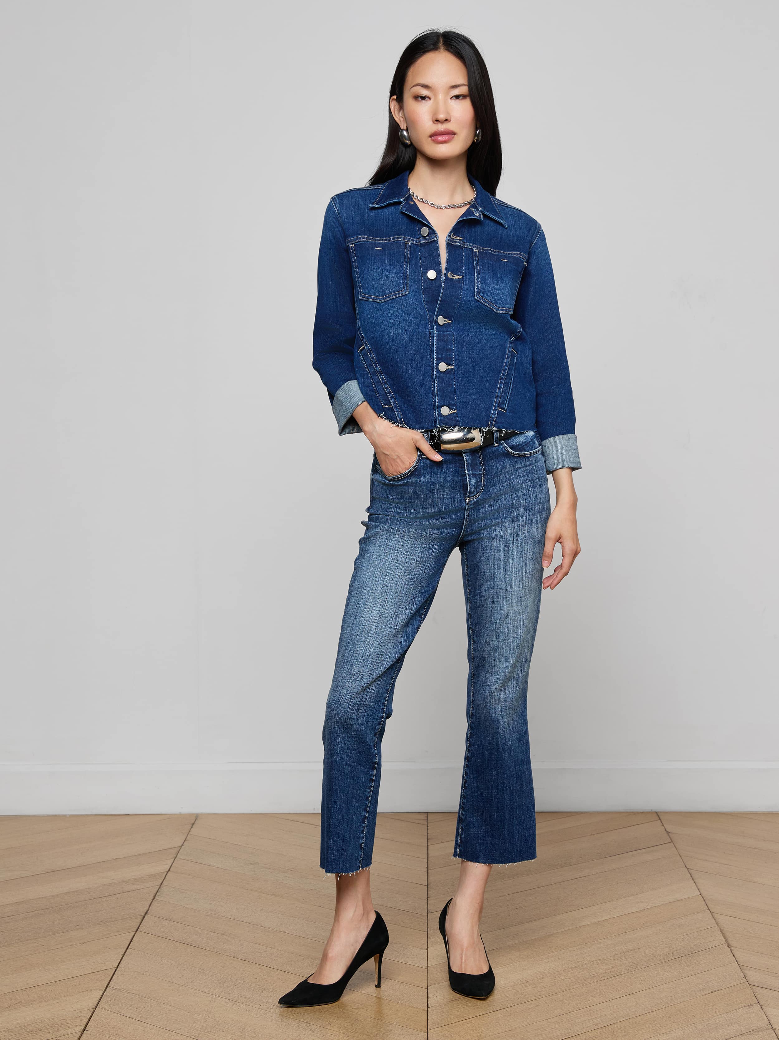 L'AGENCE - Janelle Jean Jacket - Image 3