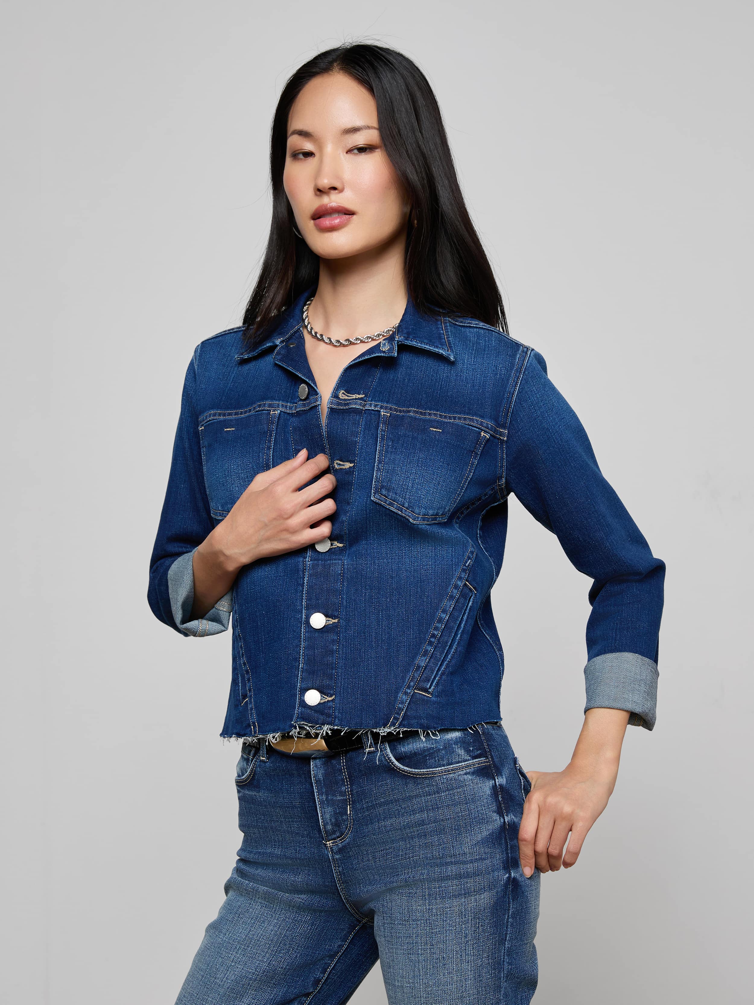 L'AGENCE - Janelle Jean Jacket - Image 8