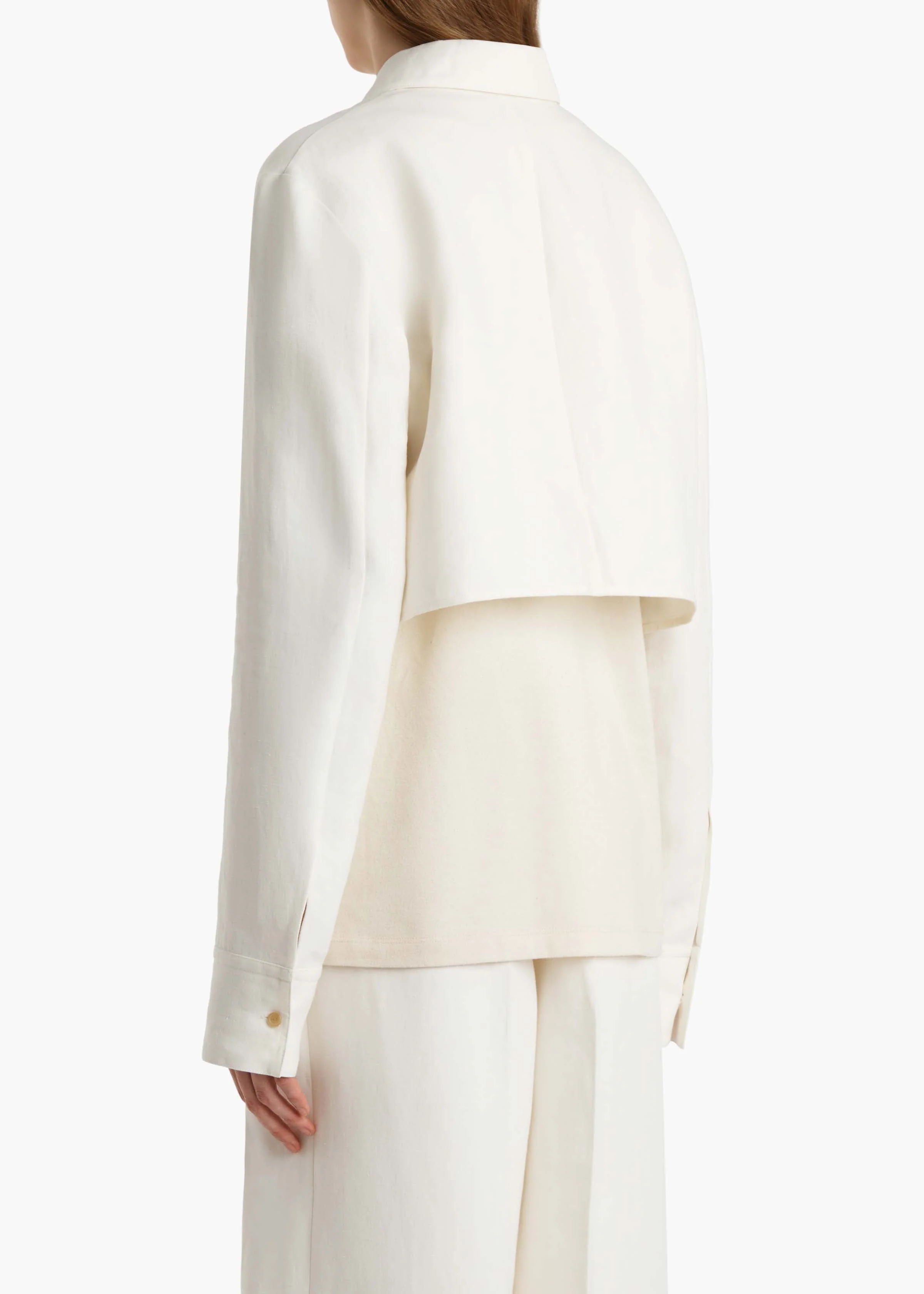 Khaite - Jasen Top in Cream Linen - Image 10