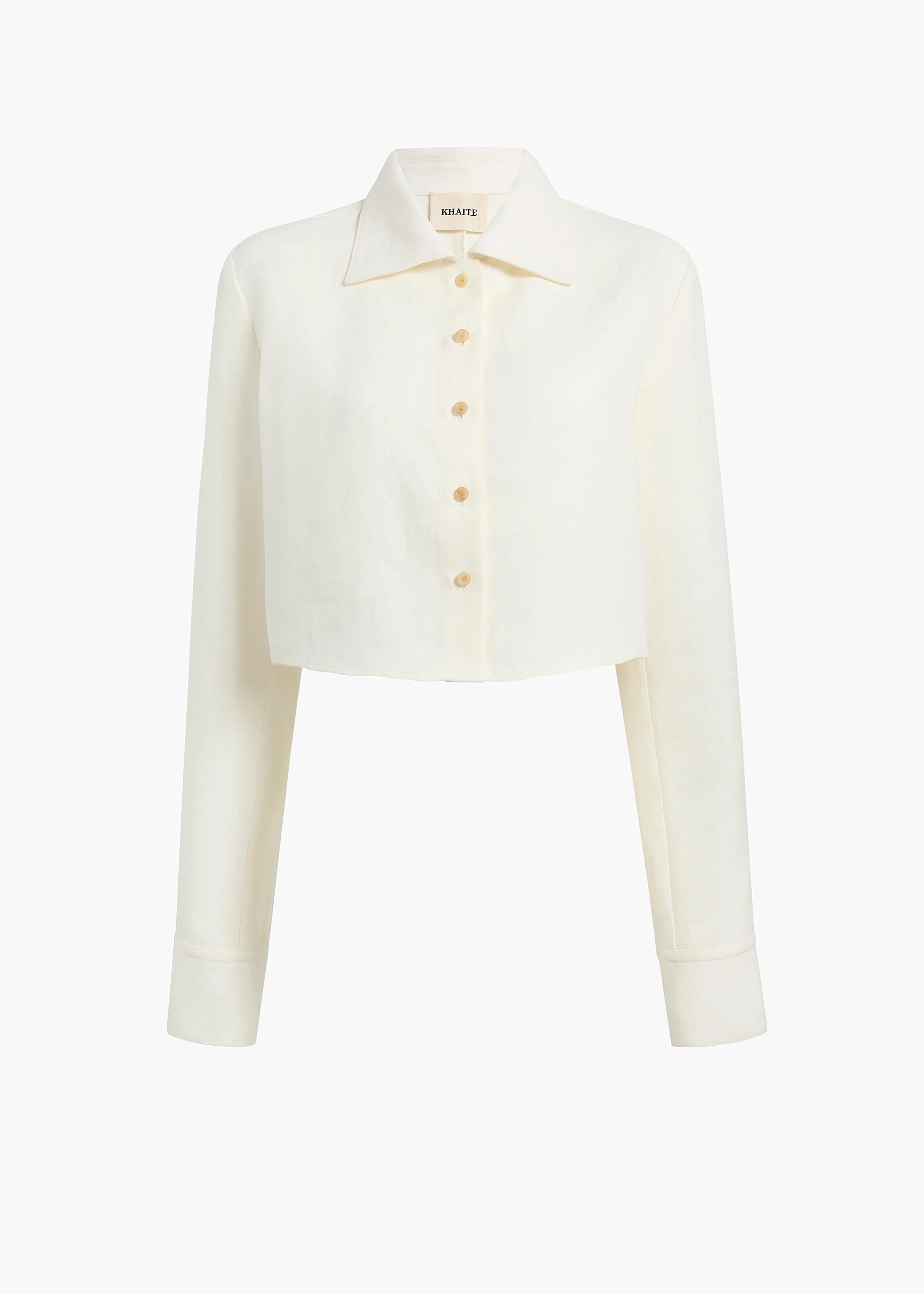 Khaite - Jasen Top in Cream Linen - Image 11