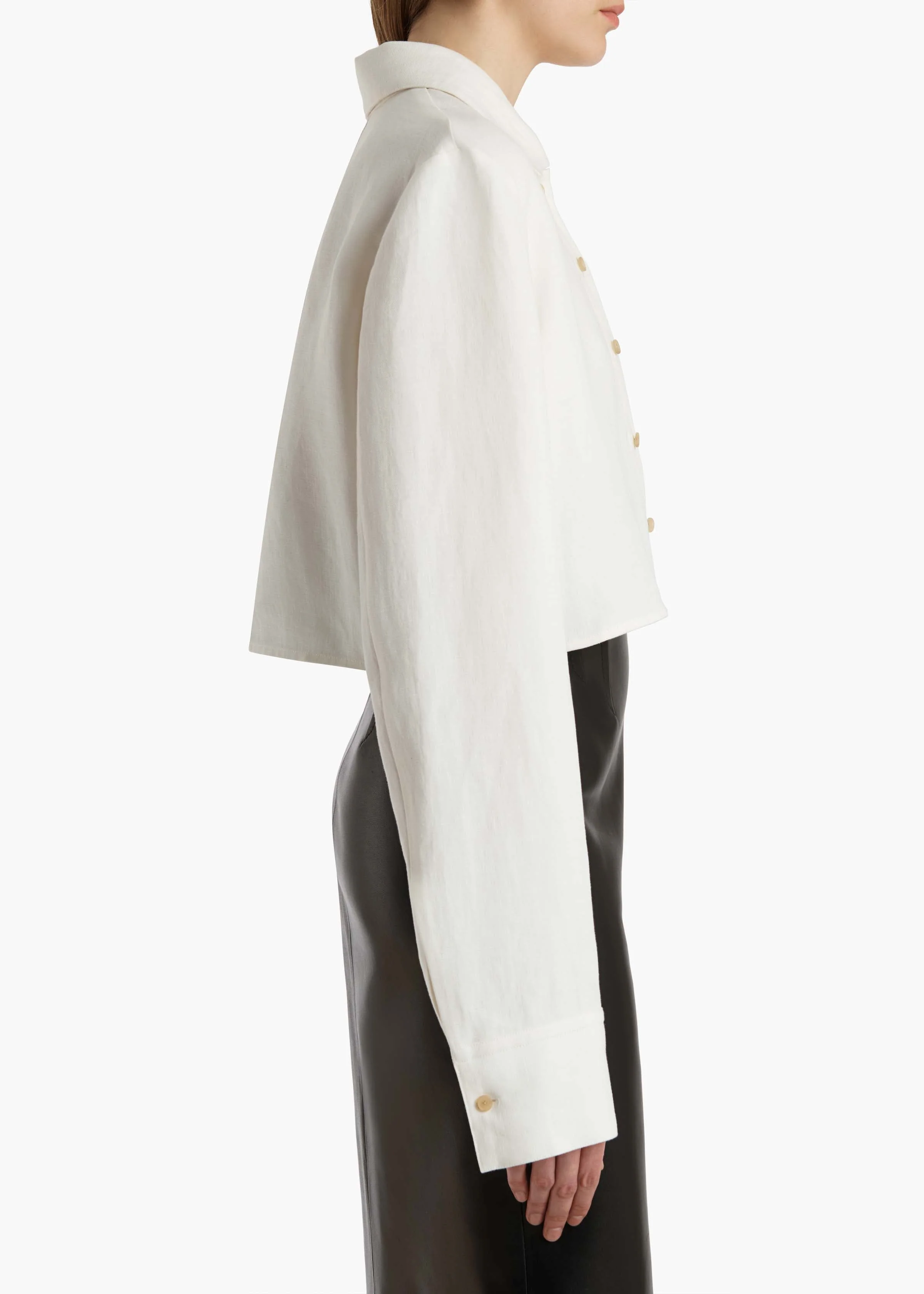 Khaite - Jasen Top in Cream Linen - Image 16
