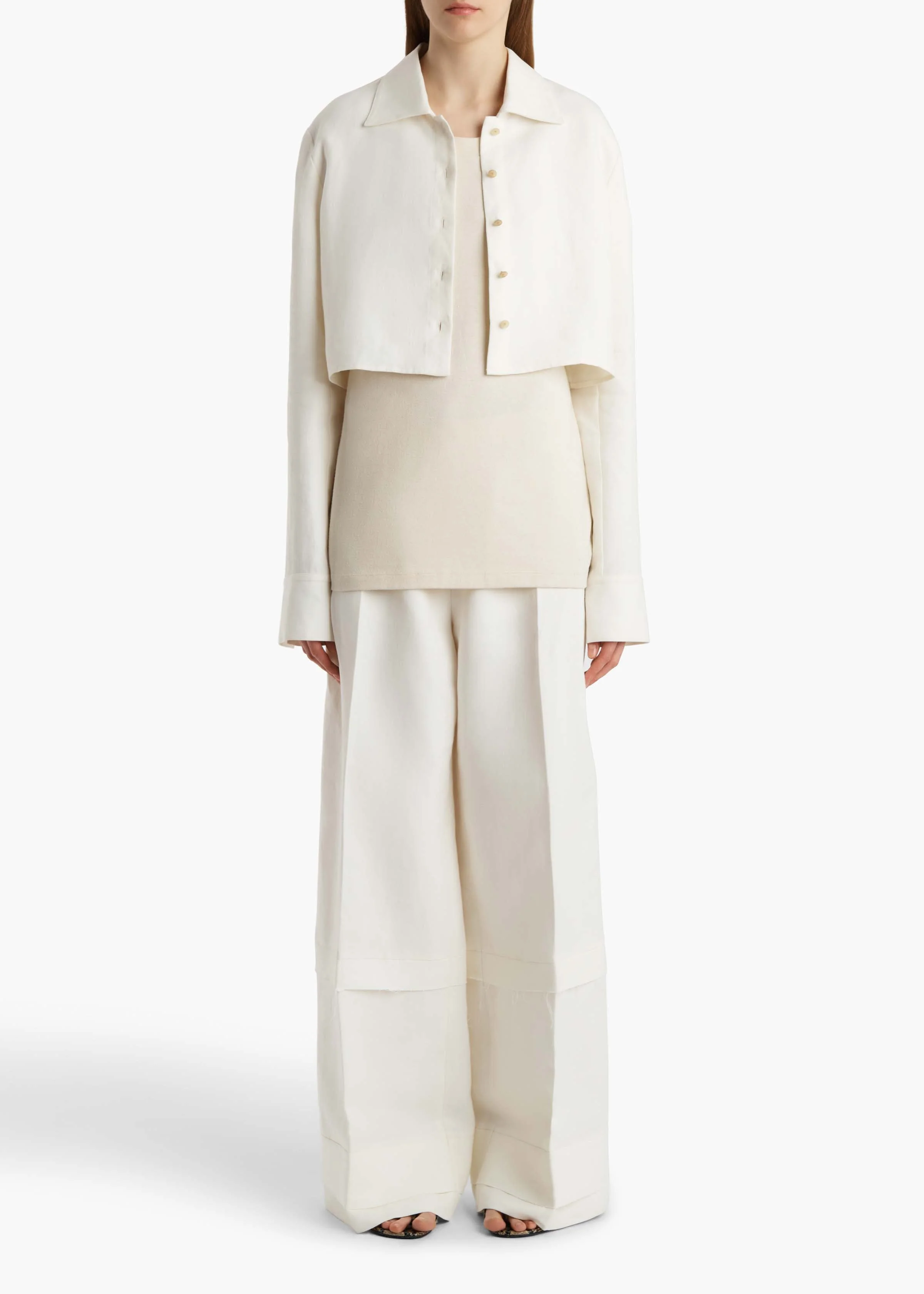 Khaite - Jasen Top in Cream Linen - Image 18