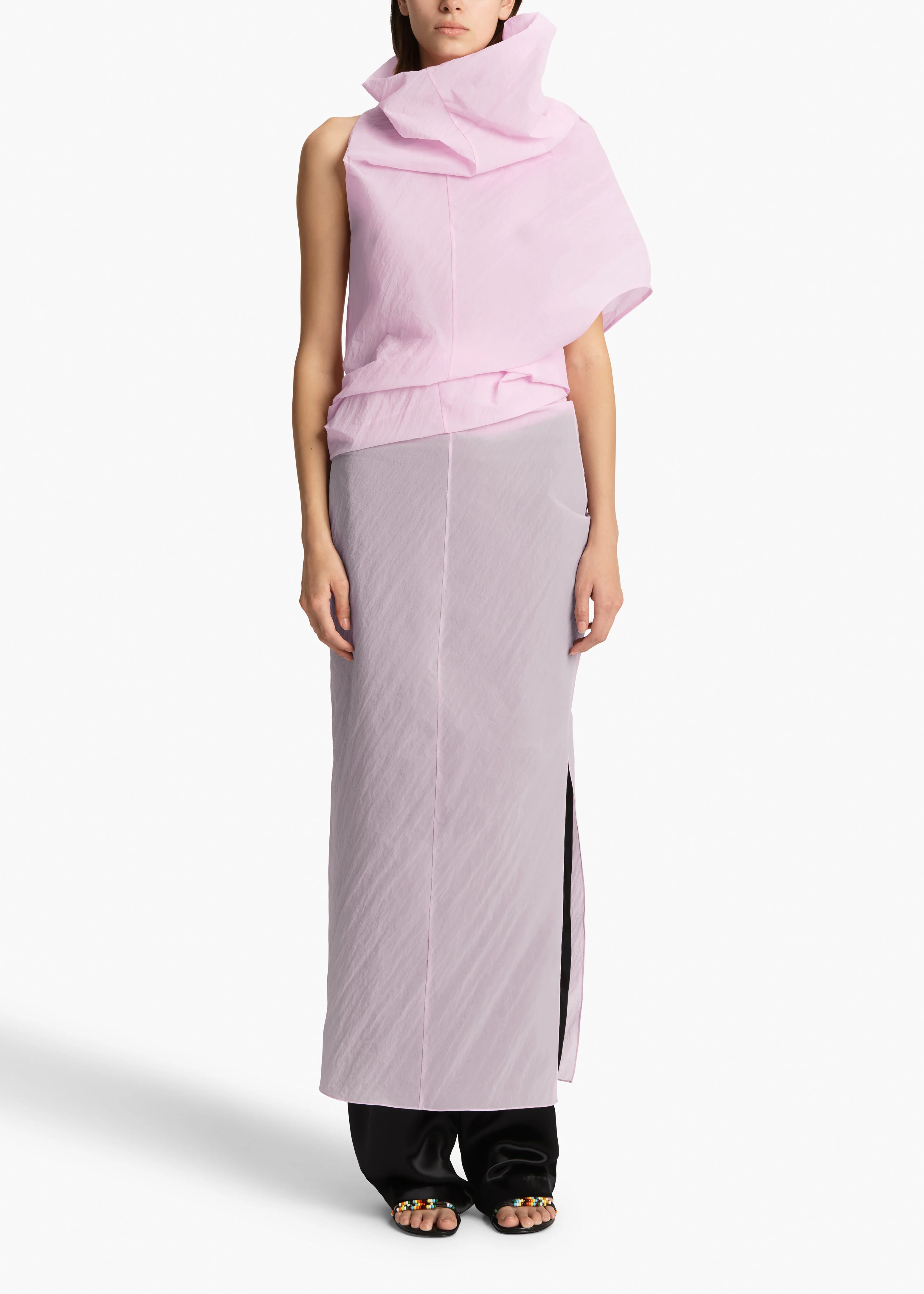 Khaite - Jeanty Dress in Peony - Image 10