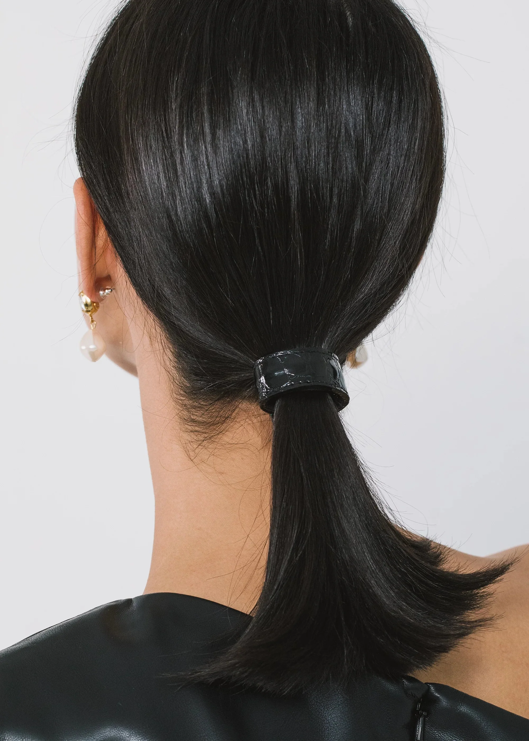 Jennifer Behr - Embossed Mini Leather Ponywrap - Image 4