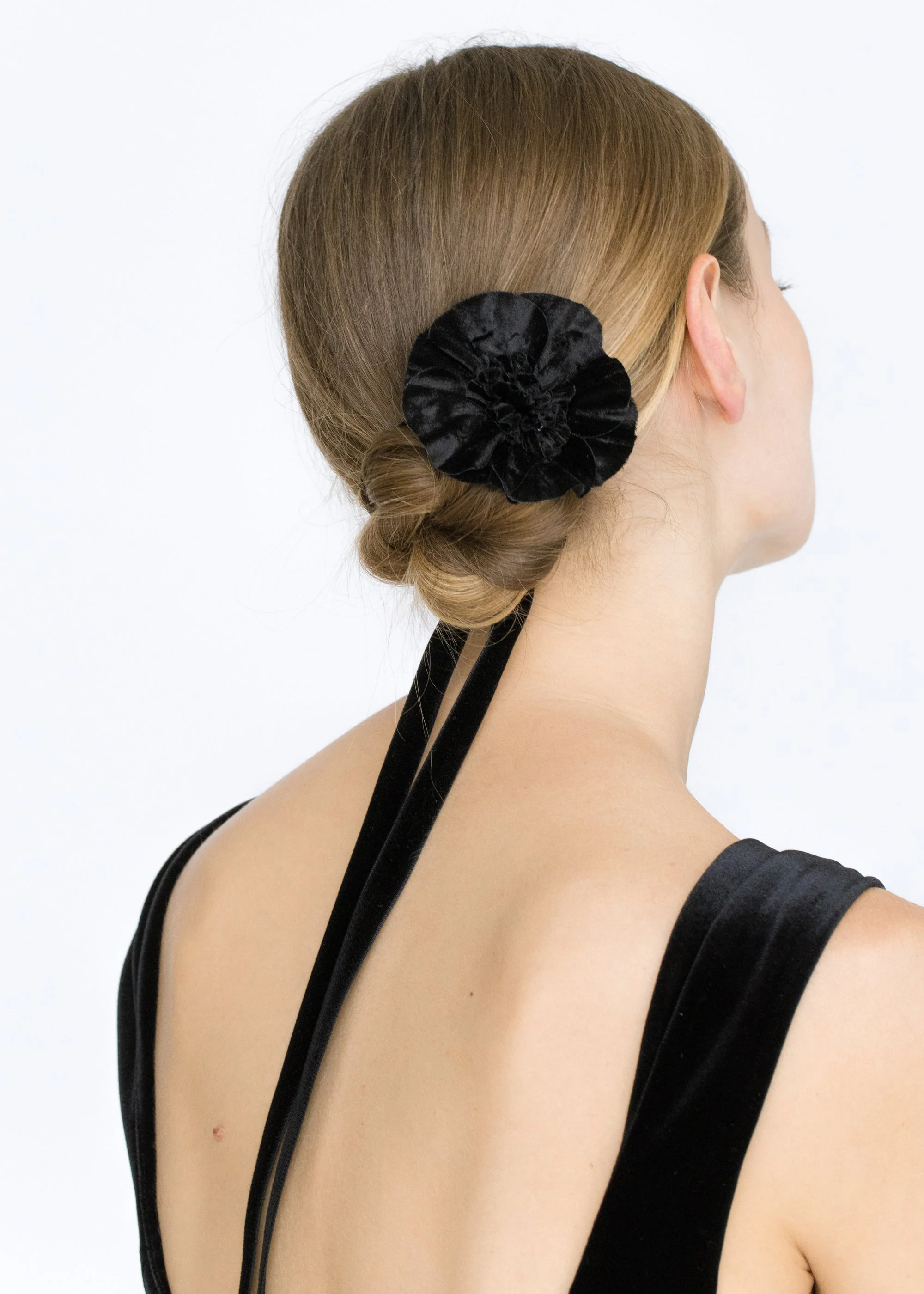 Jennifer Behr - Velvet Posy Ribbon Tie - Image 5