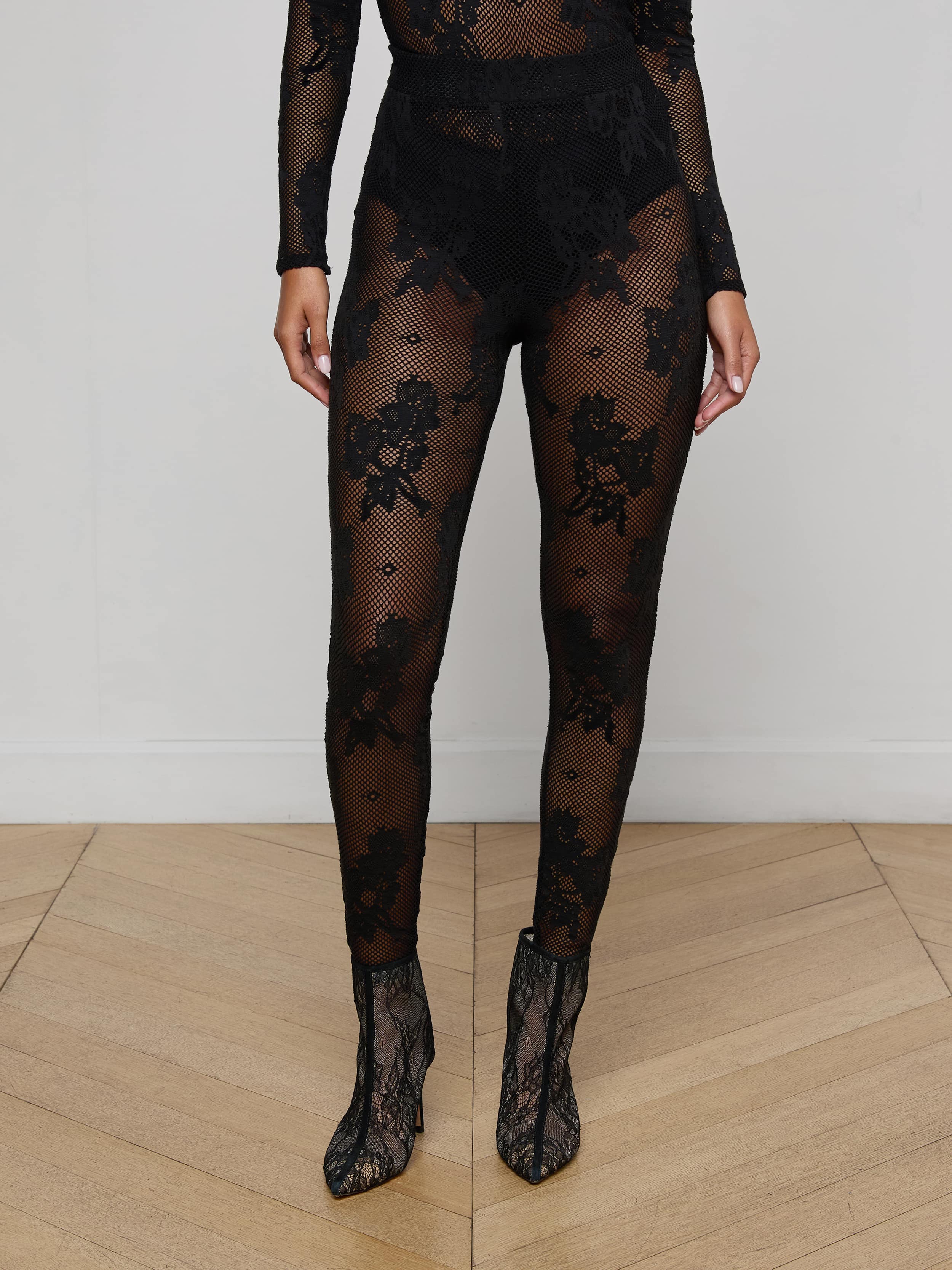 L'AGENCE - Josiane Floral Lace Legging - Image 4