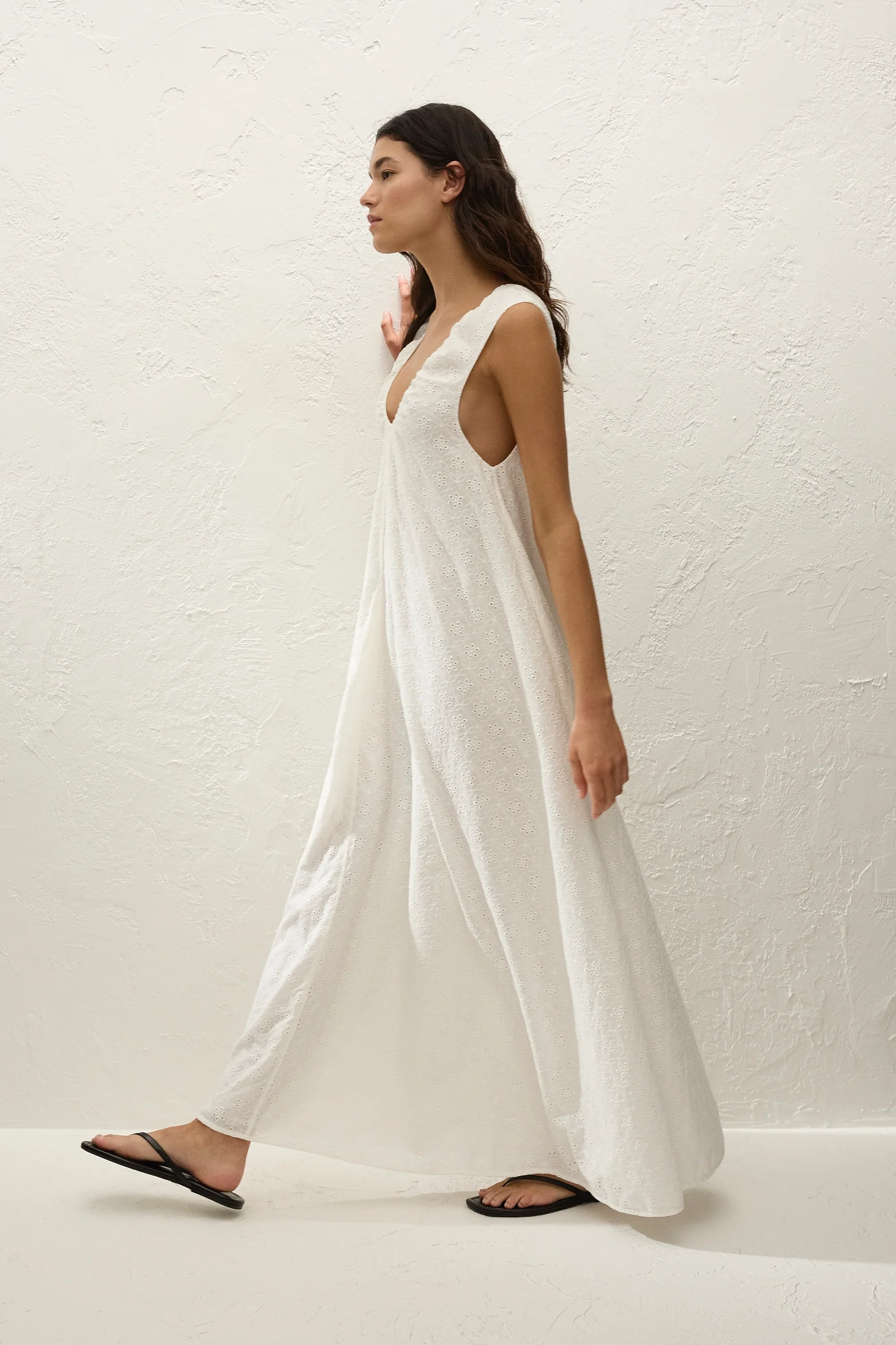 Faithfull - Juana Maxi Dress Valentina Broderie White - Image 3