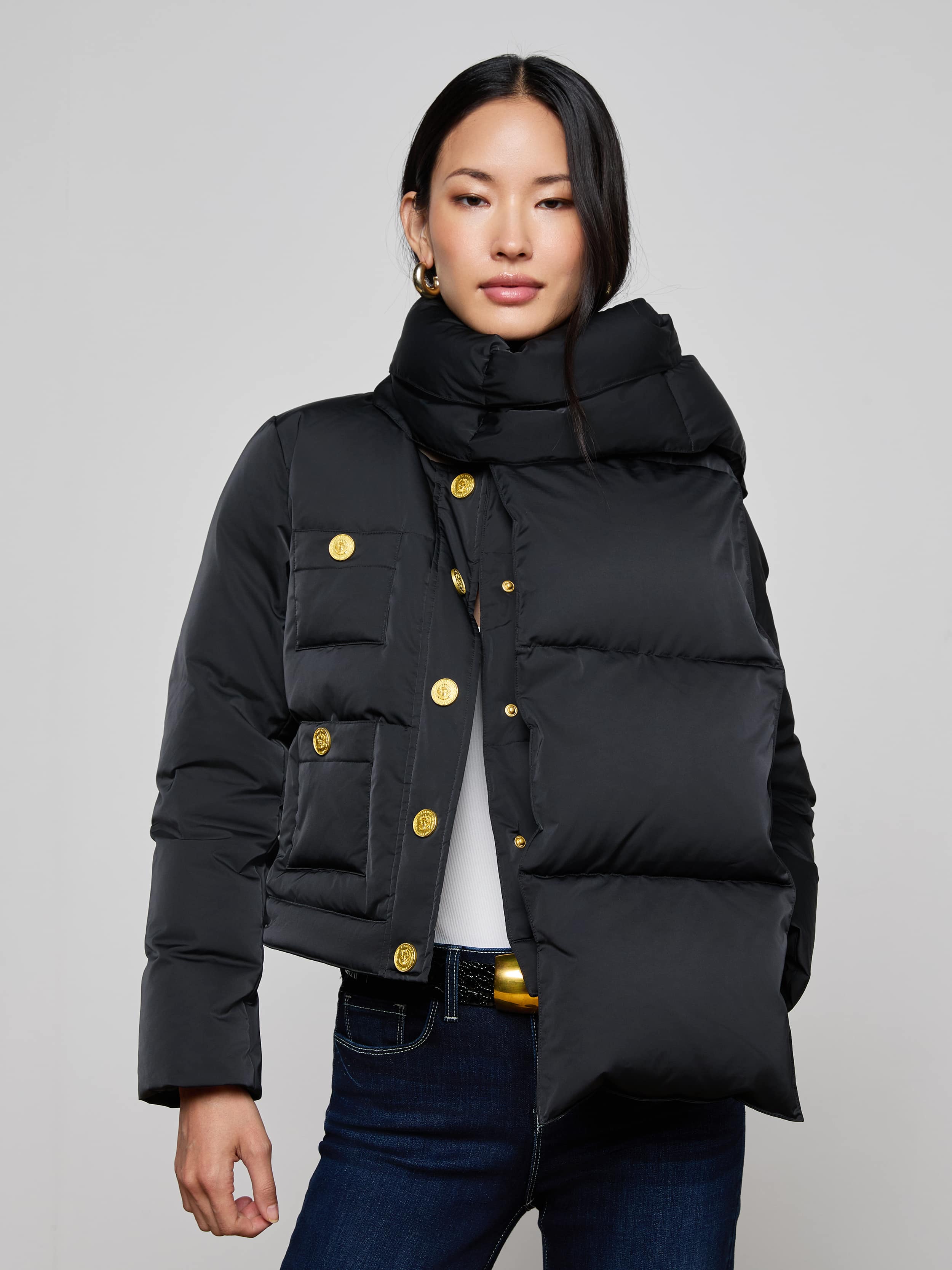 L'AGENCE - Juana Scarf Puffer Jacket
