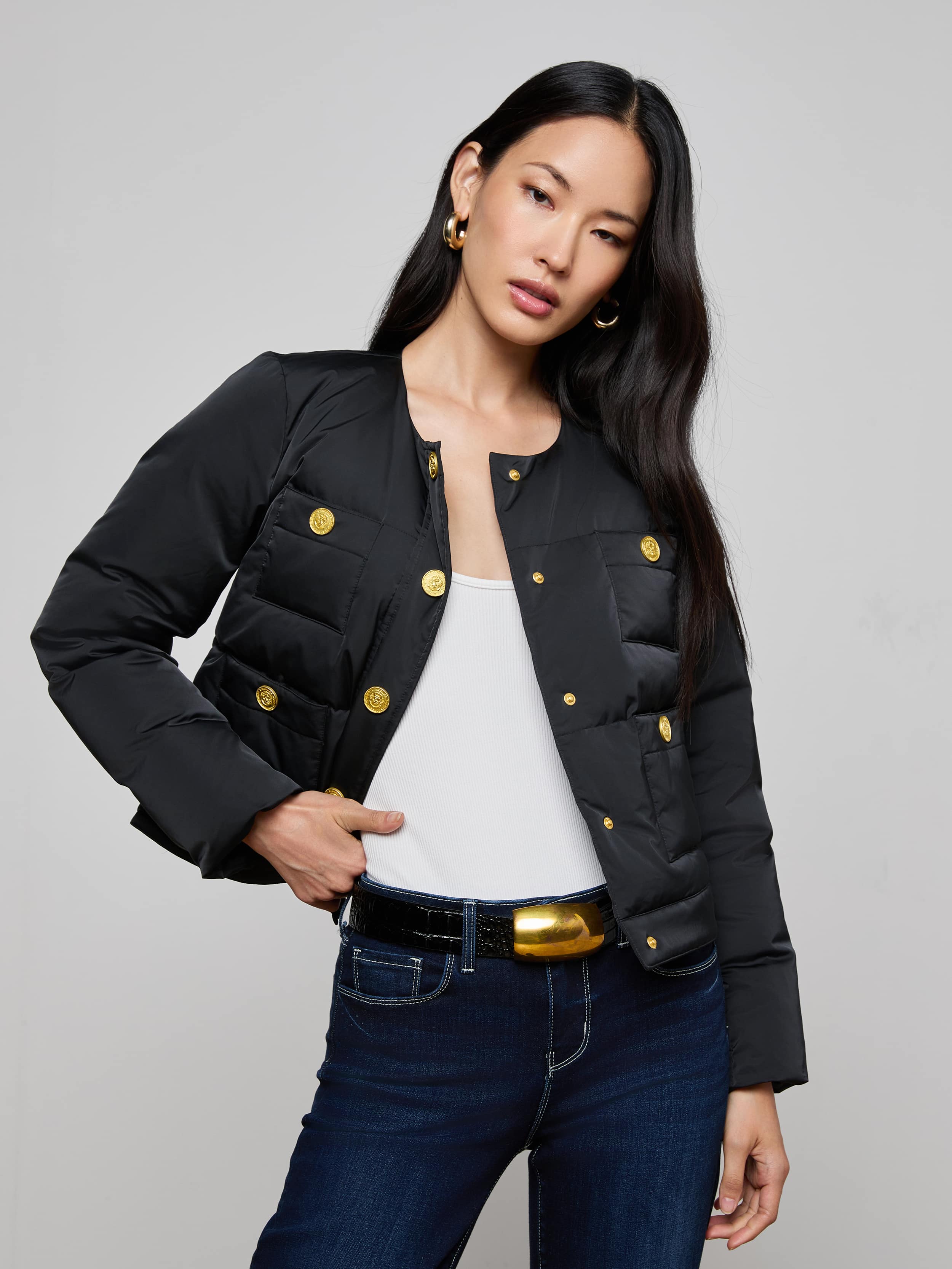L'AGENCE - Juana Scarf Puffer Jacket - Image 10