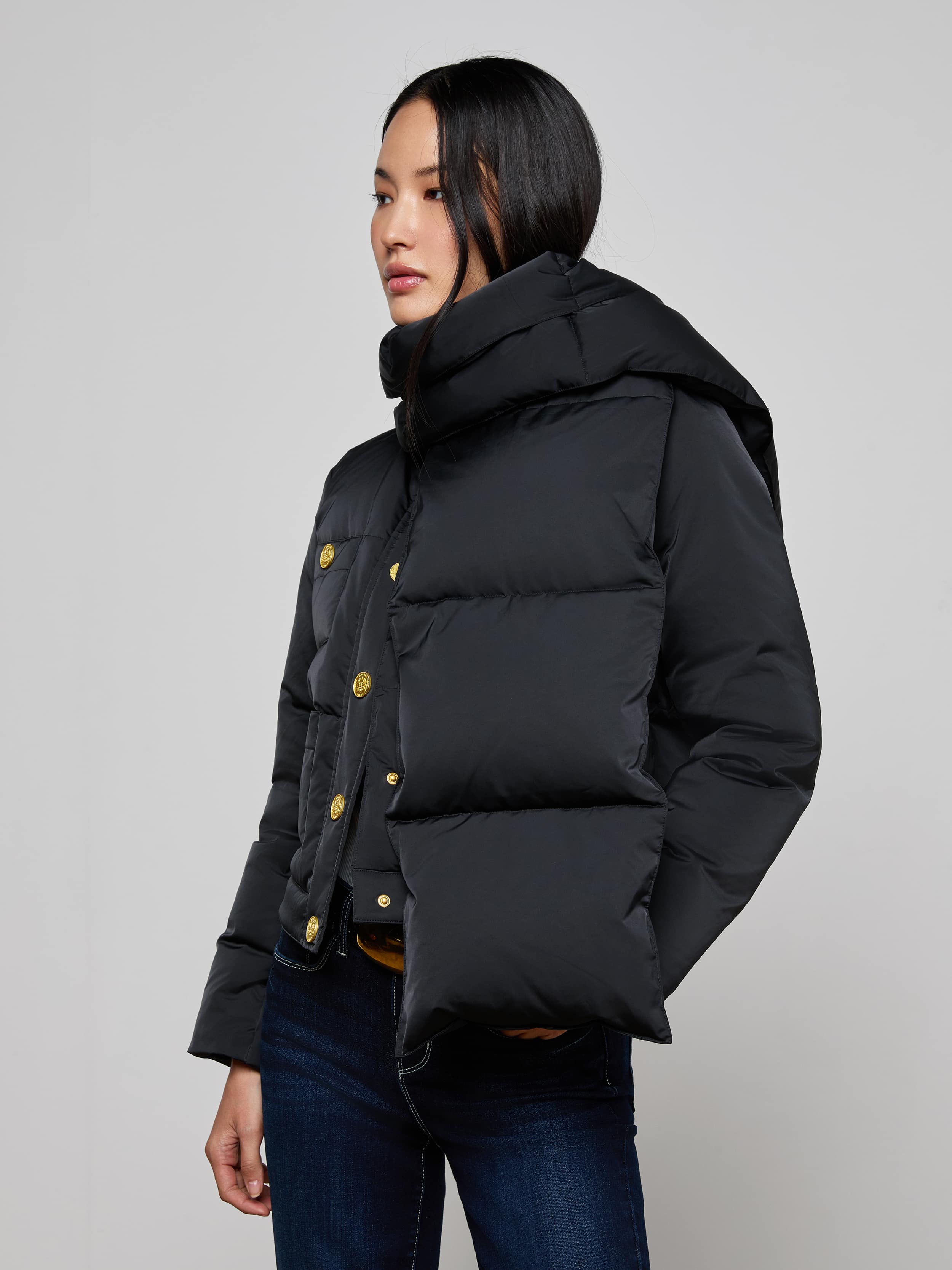 L'AGENCE - Juana Scarf Puffer Jacket - Image 11