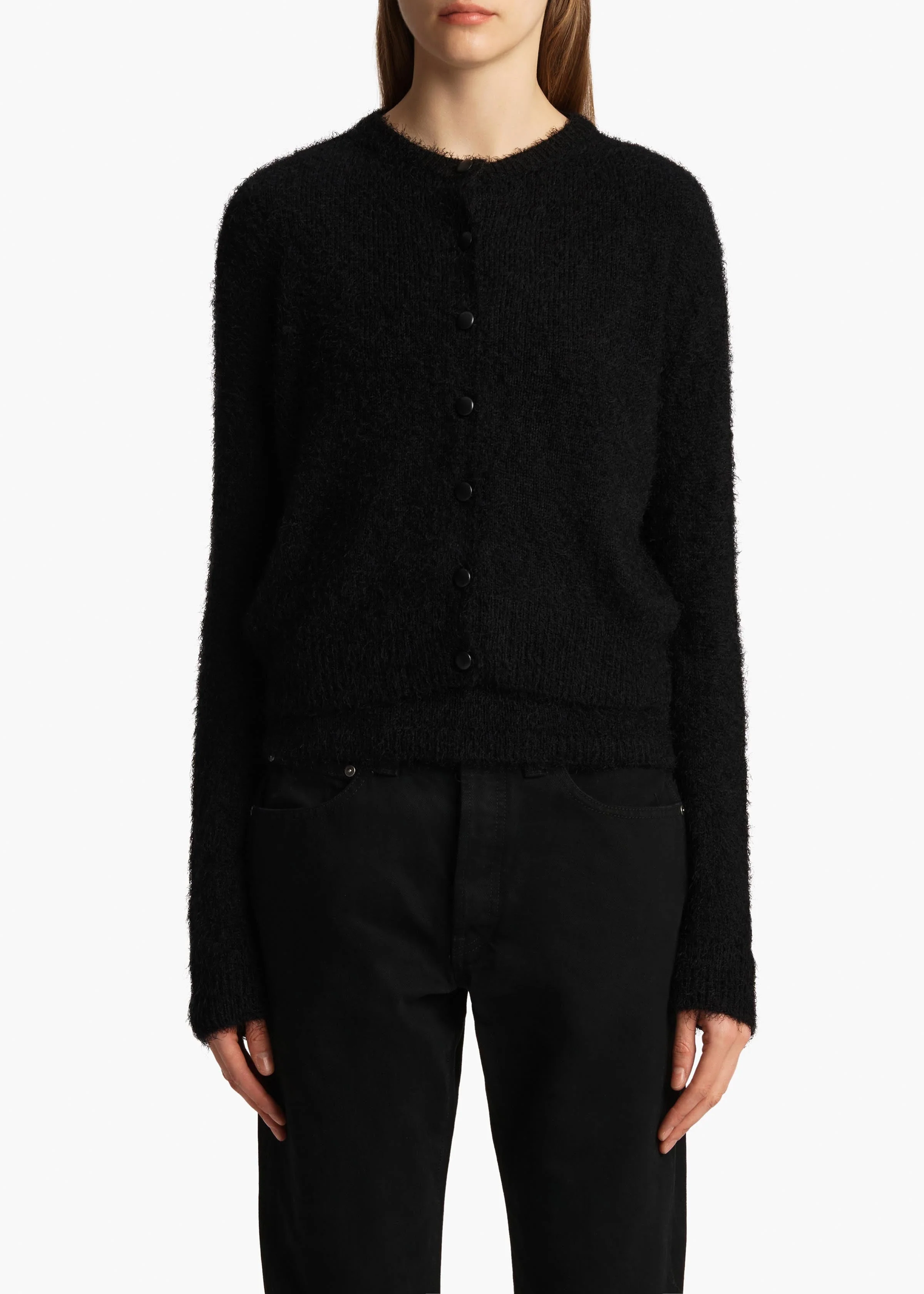 Khaite - Jules Cardigan in Black - Image 3