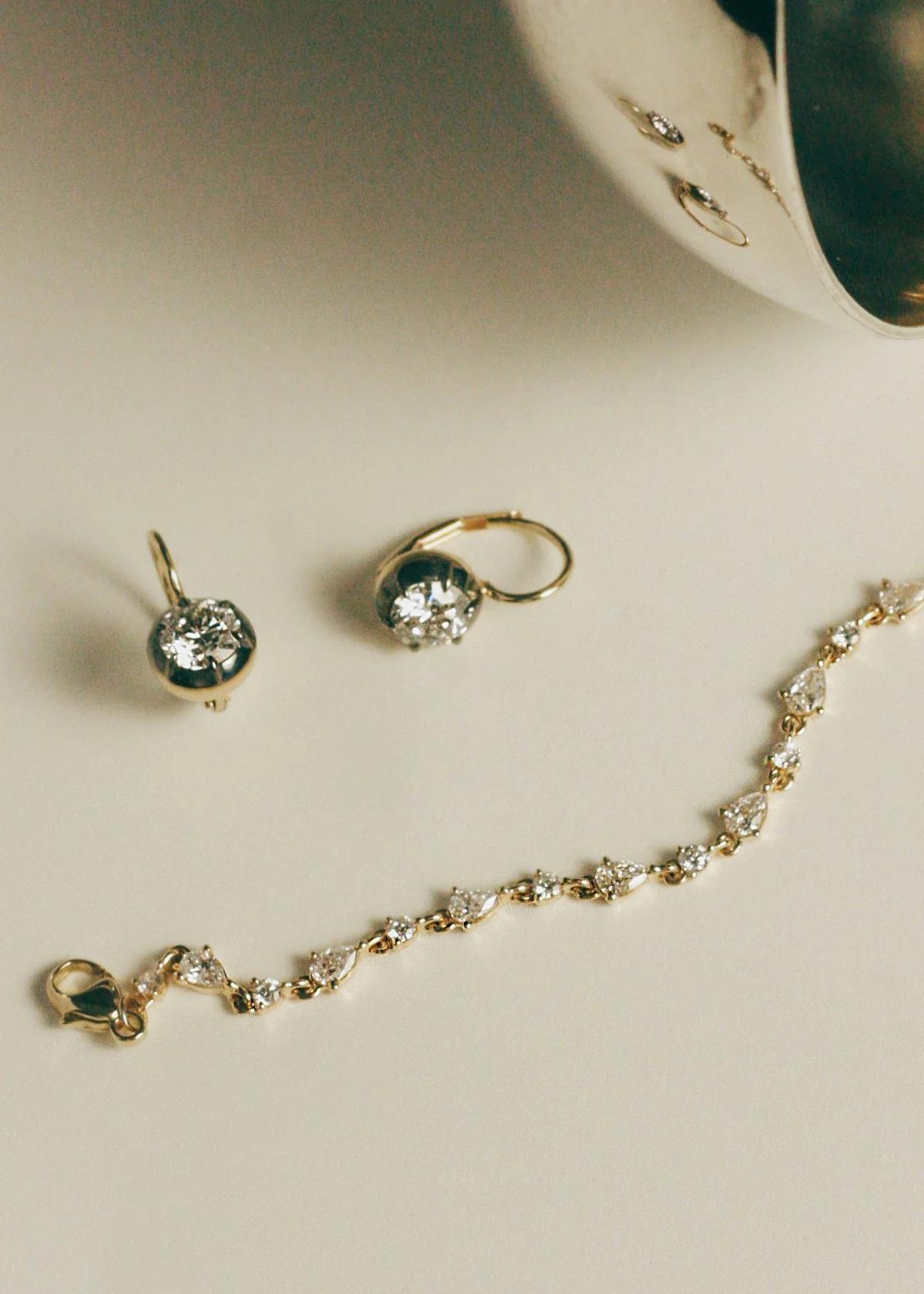 Kinn - Juliette Diamond Row Bracelet Yellow Gold - Image 4
