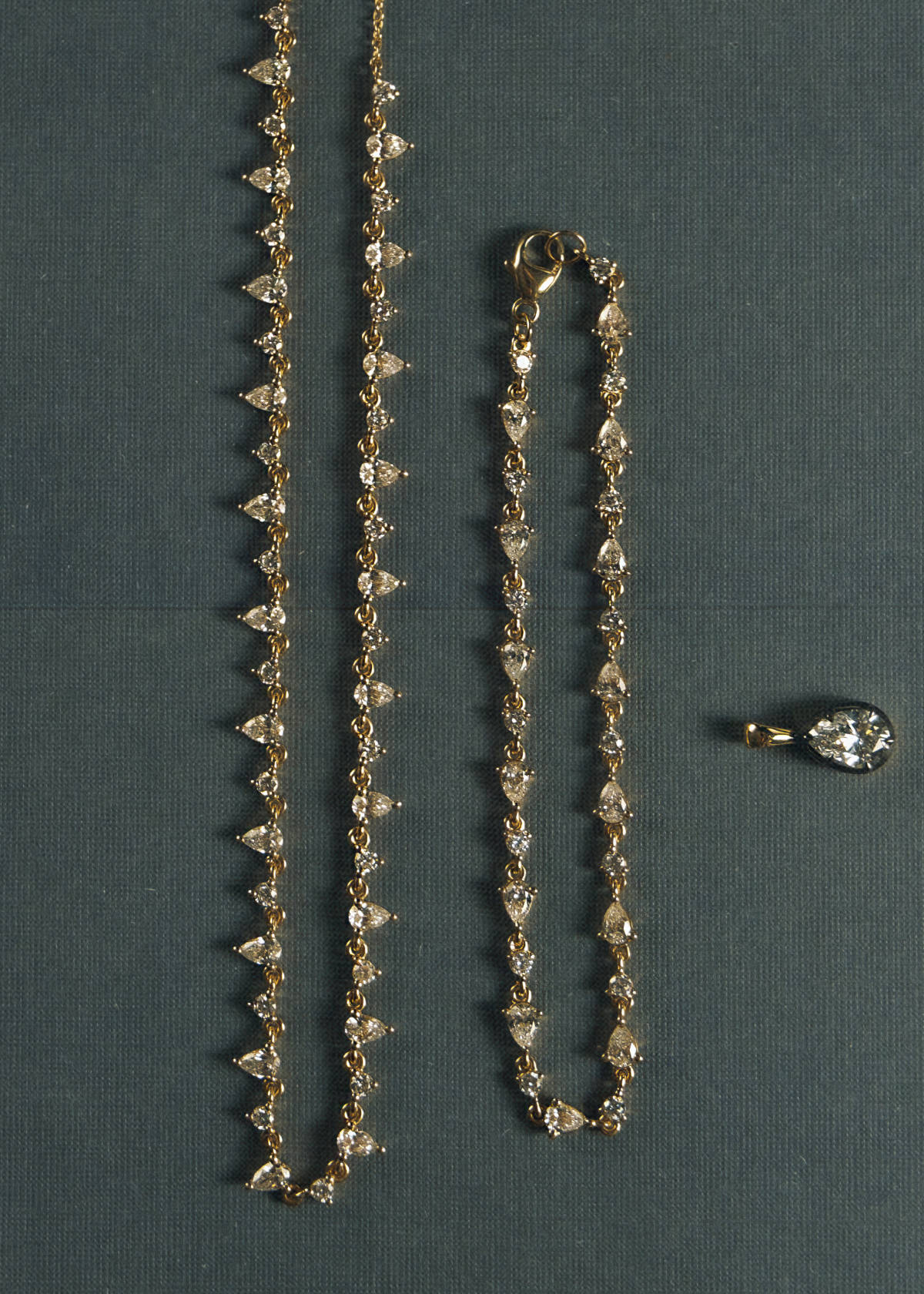 Kinn - Juliette Diamond Row Bracelet Yellow Gold - Image 7