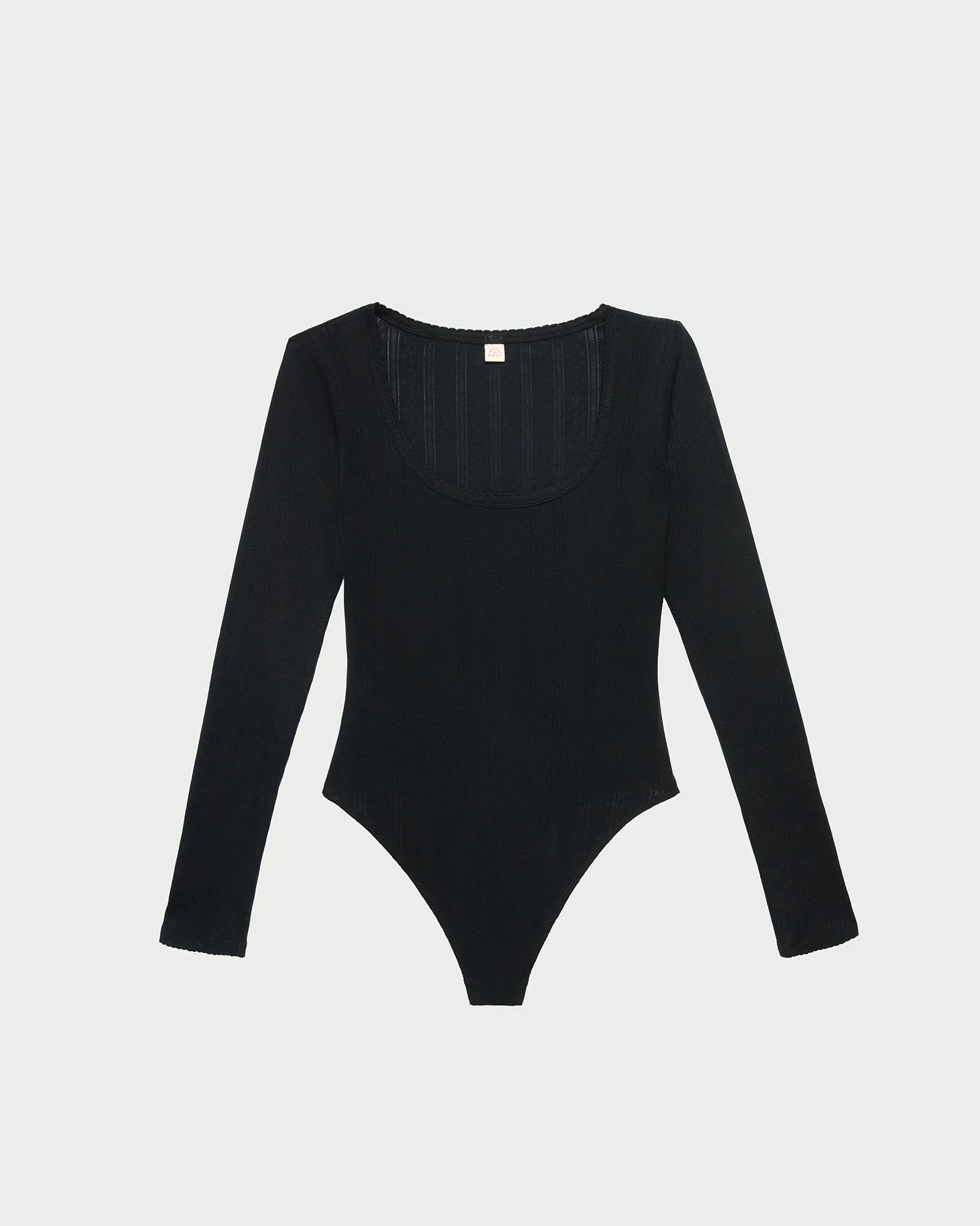 Loeffler Randall - Kaya Pointelle Long - Sleeve Bodysuit - Image 2