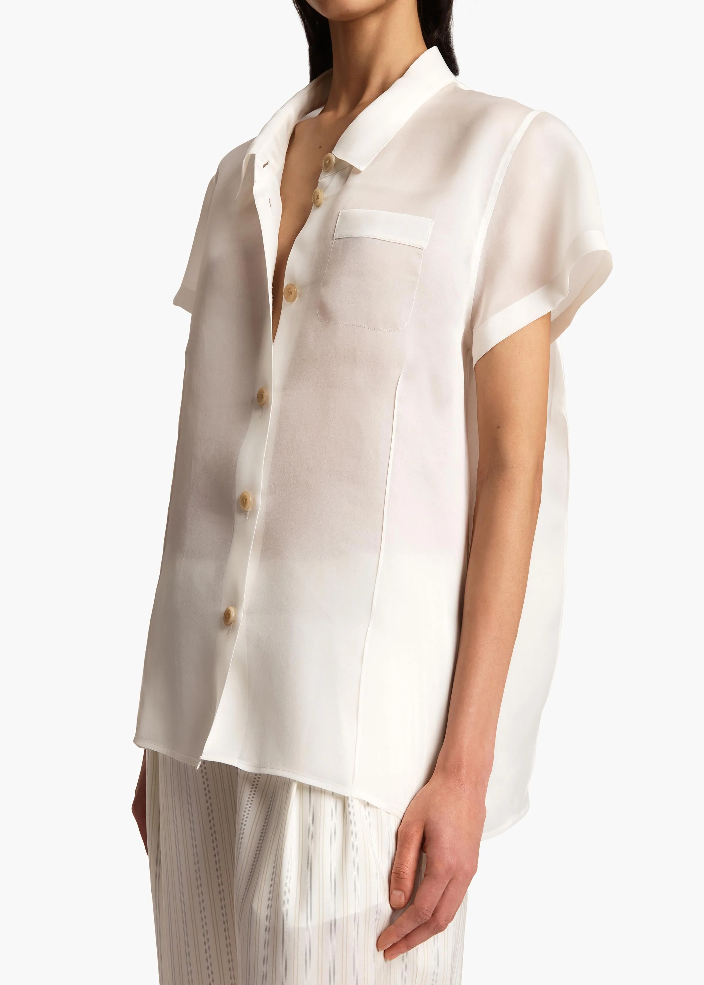 Khaite - Keefe Top in Chalk - Image 6