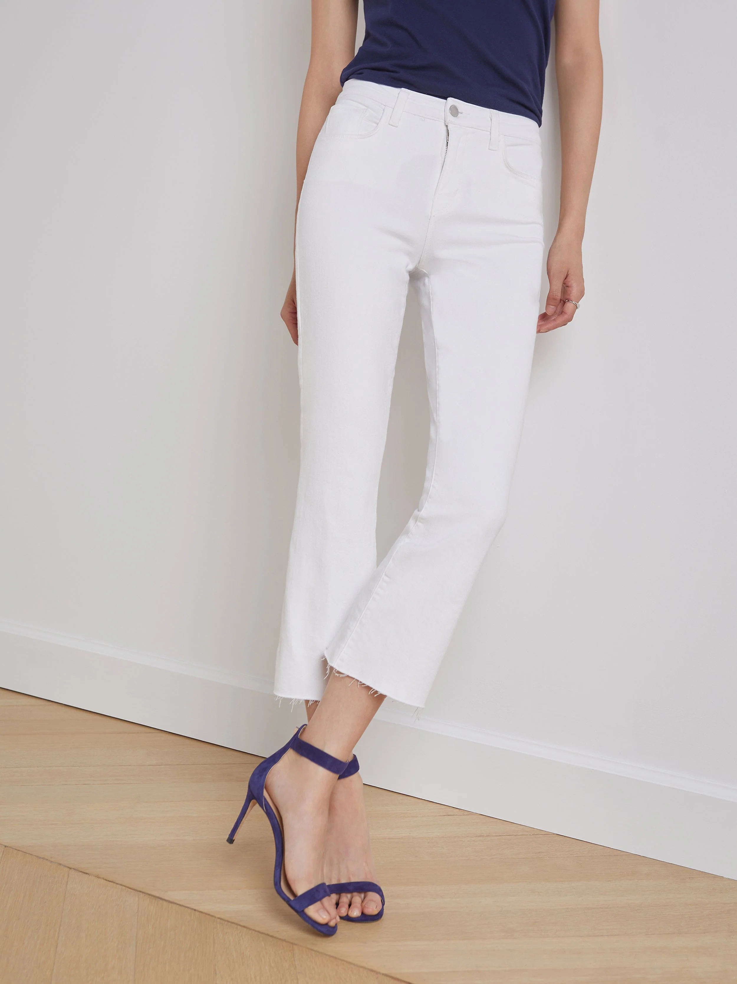 L'AGENCE - Kendra Cropped Flare Jean - Image 8