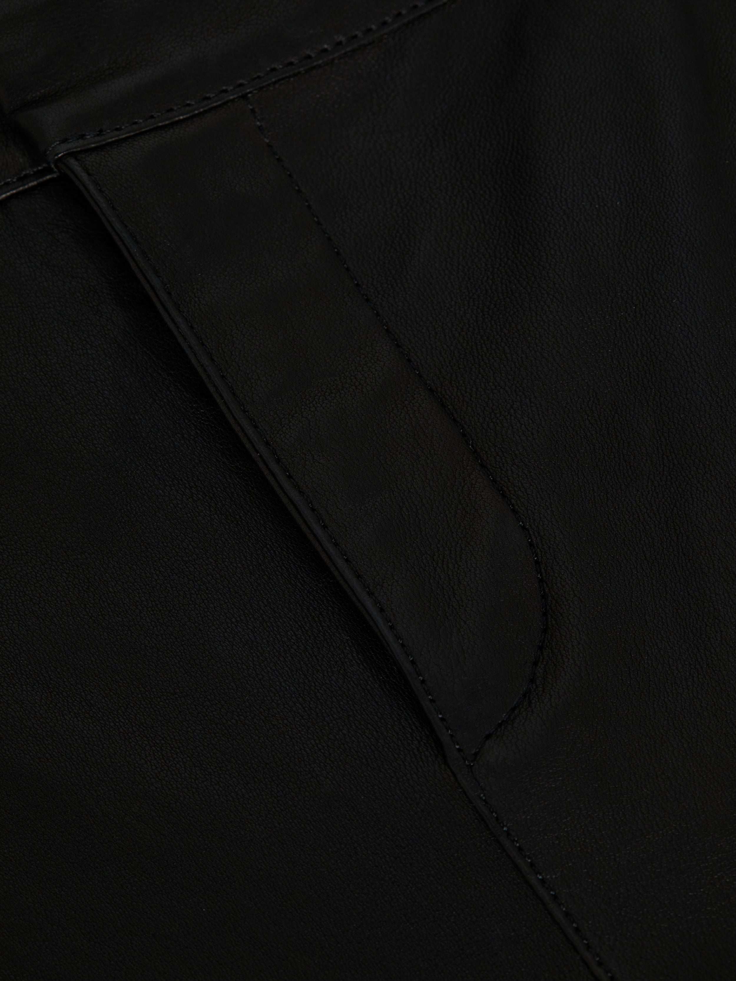 L'AGENCE - Ketra Leather Bootcut Trouser - Image 5