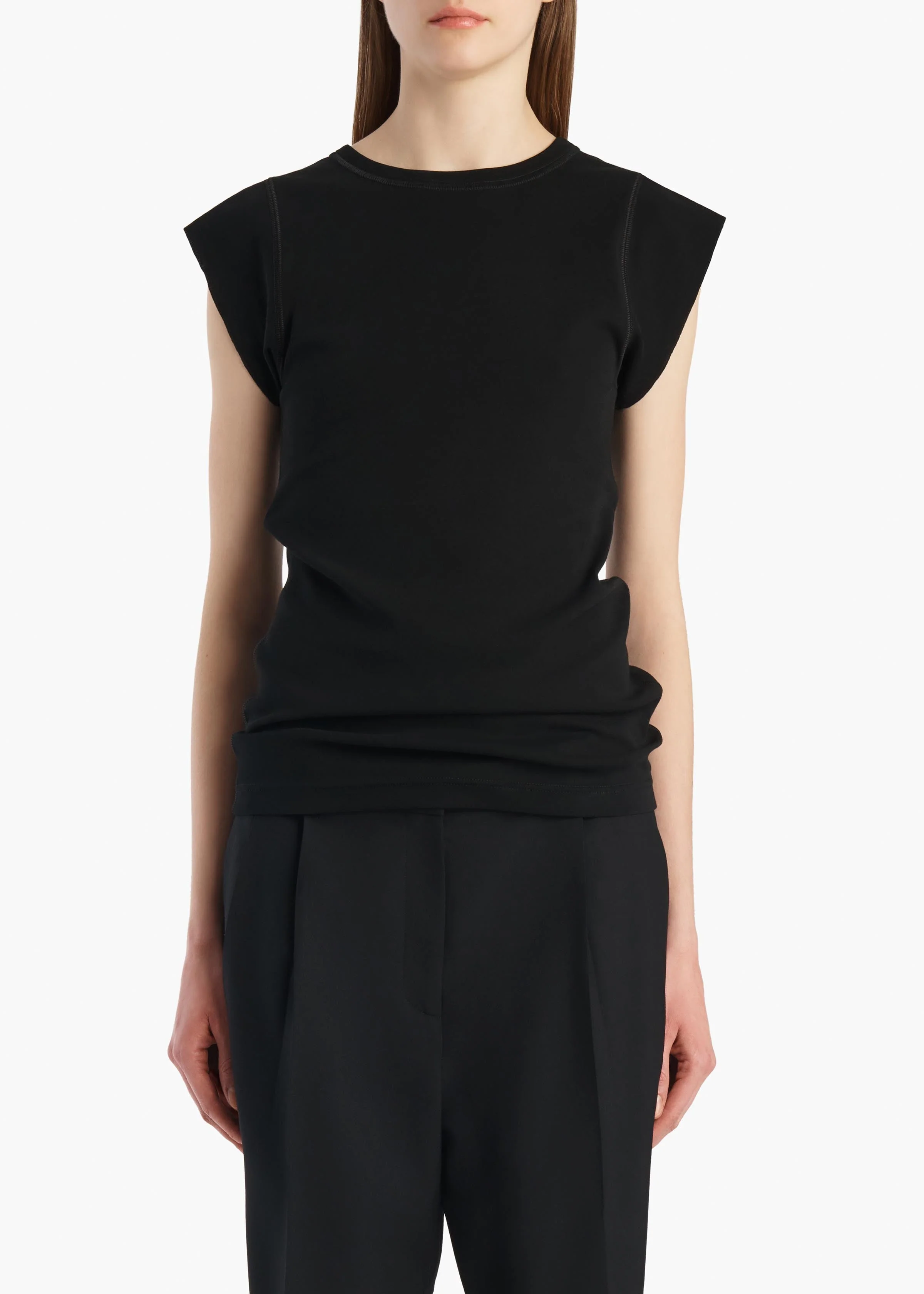 Khaite - Angel Top in Black - Image 3