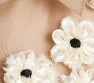 Khaite - Argo Top in Tea Stain with Floral Embroidery - Image 8