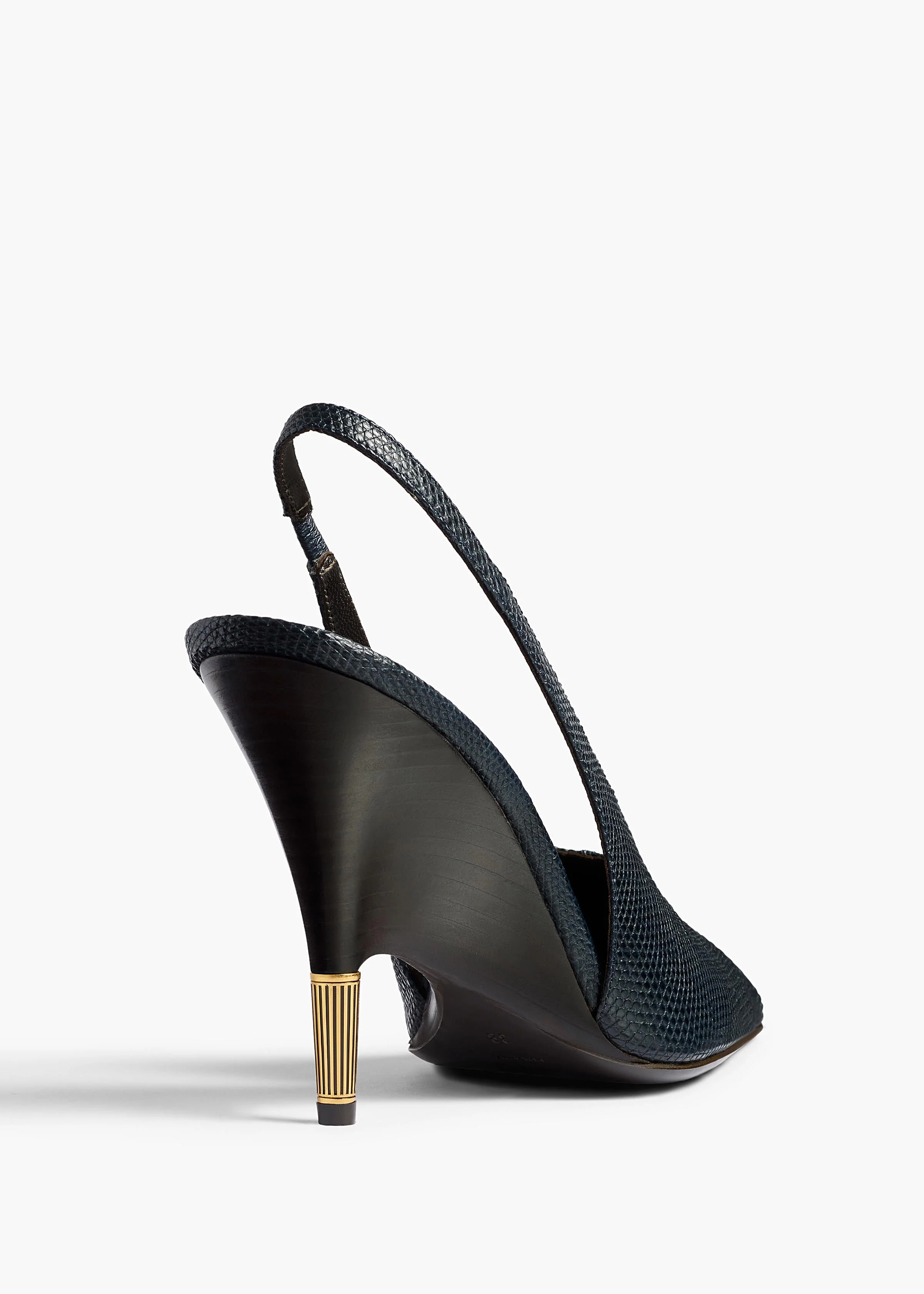 Khaite - Bella Pump in Midnight Lizard - Image 4