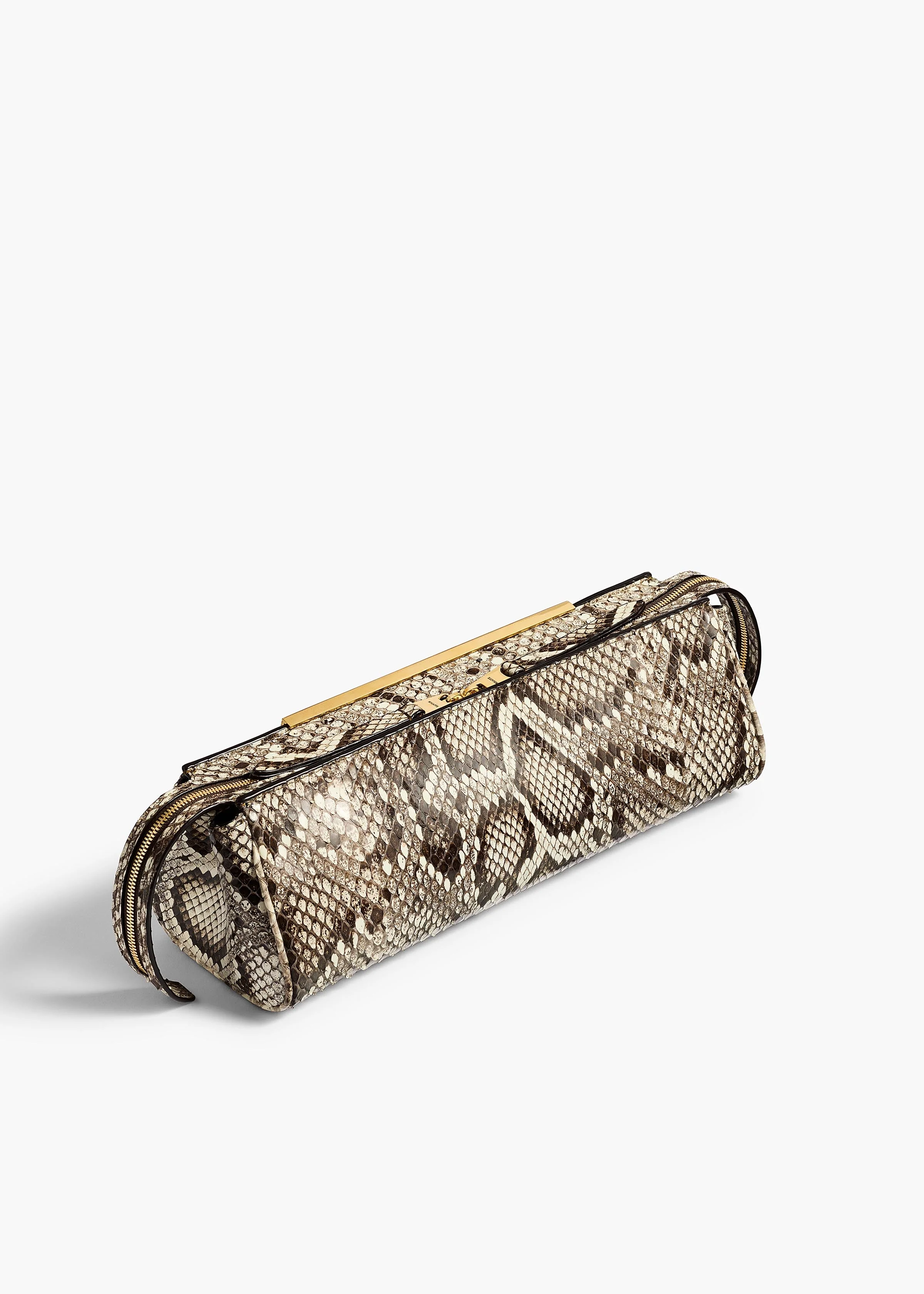 Khaite - Donna Evening Clutch in Natural Python - Image 2