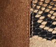 Khaite - Jane Flat in Dattero Suede and Python - Embossed Taupe - Image 4