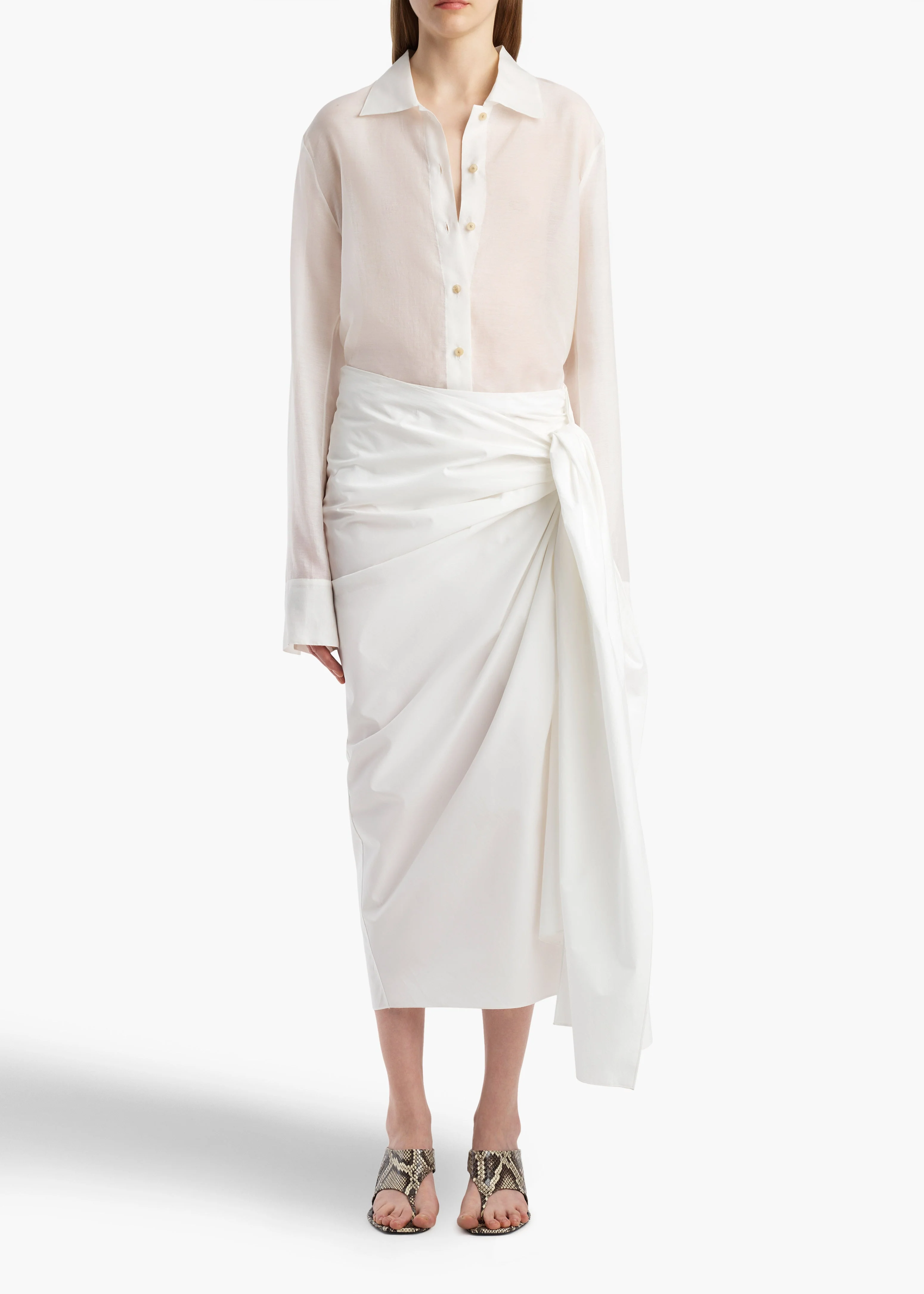 Khaite - Jaylin Top in Chalk - Image 2