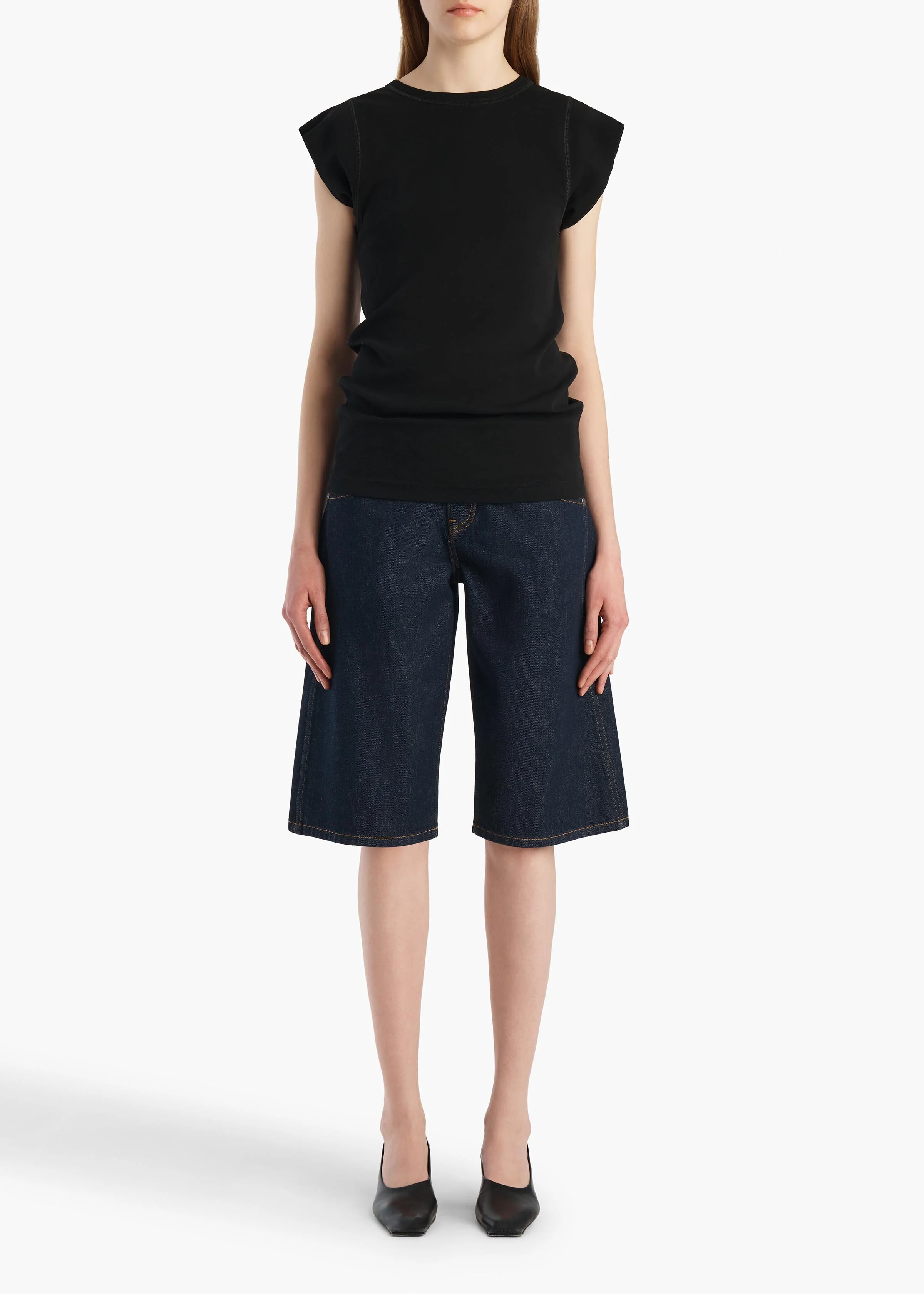 Khaite - Kinga Short in Benson - Image 2