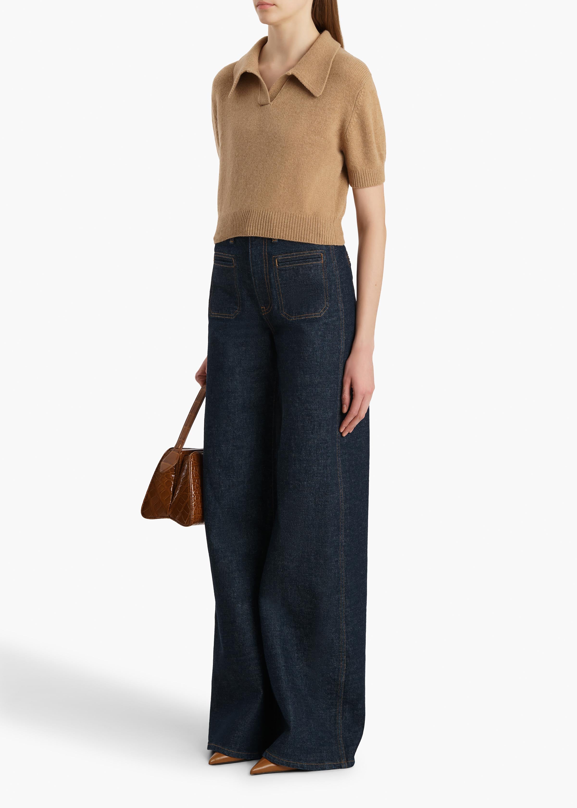Khaite - Leni Sweater in Camel - Image 2