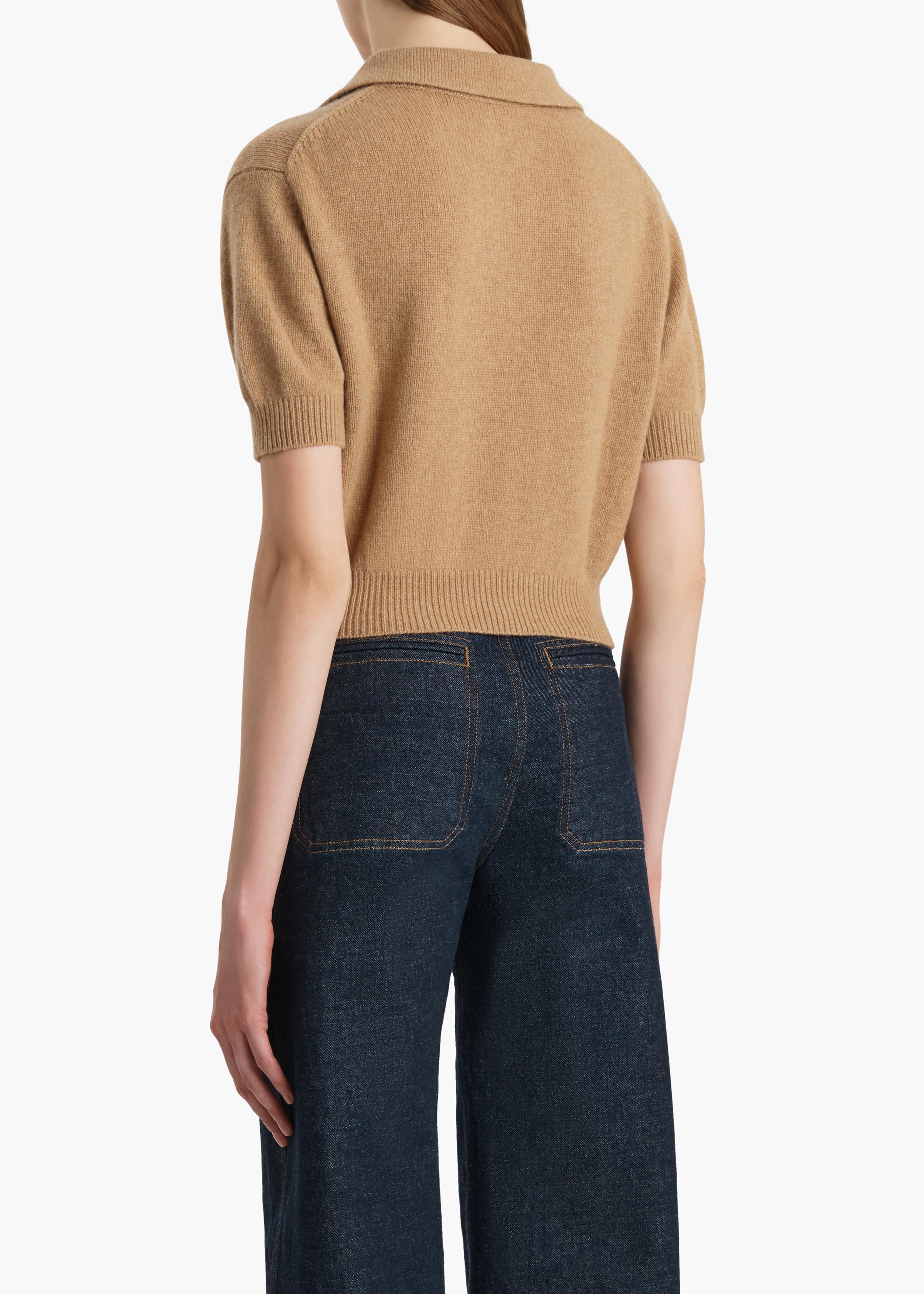 Khaite - Leni Sweater in Camel - Image 4