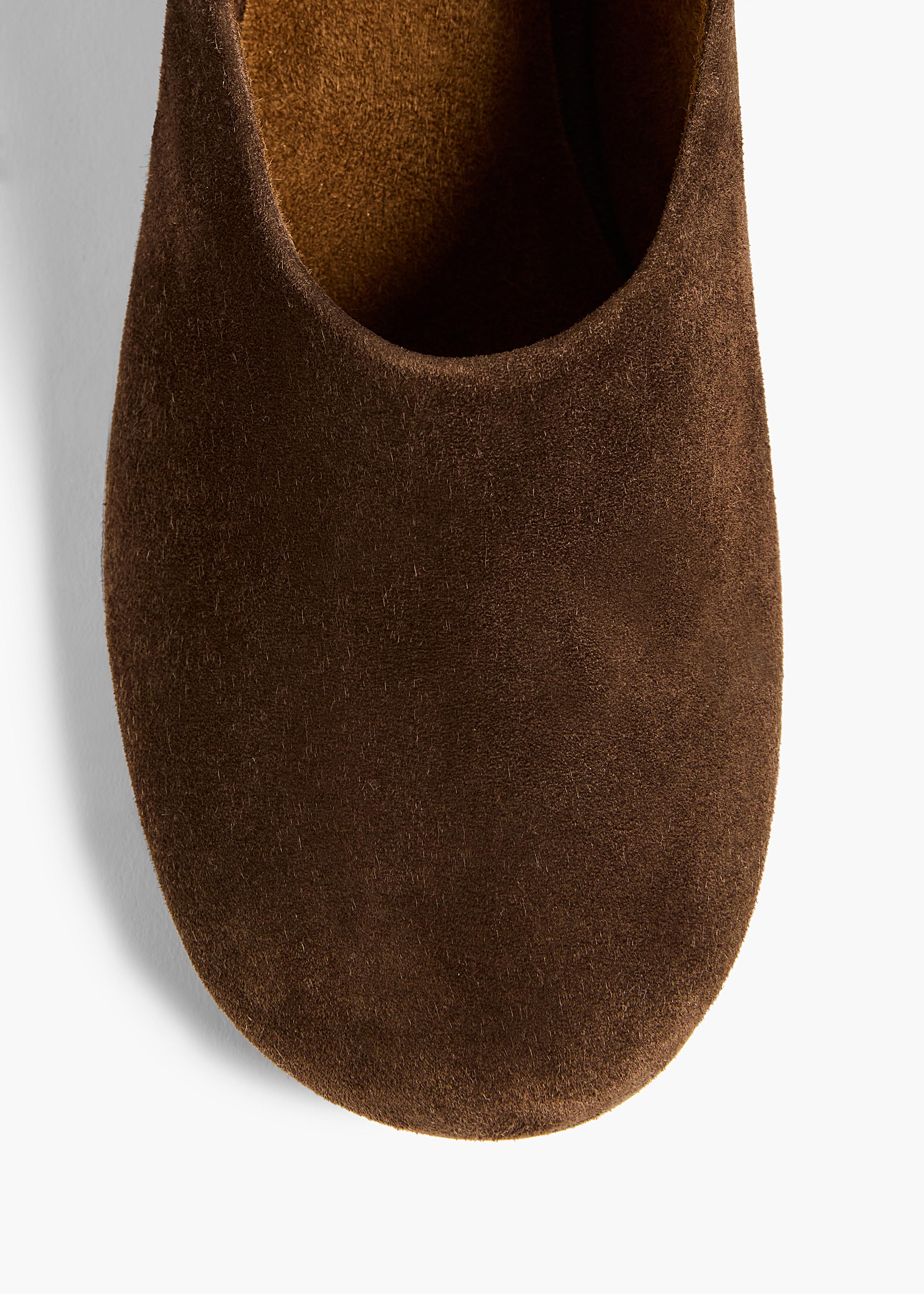 Khaite - Marcy Pump in Ebano Suede - Image 3