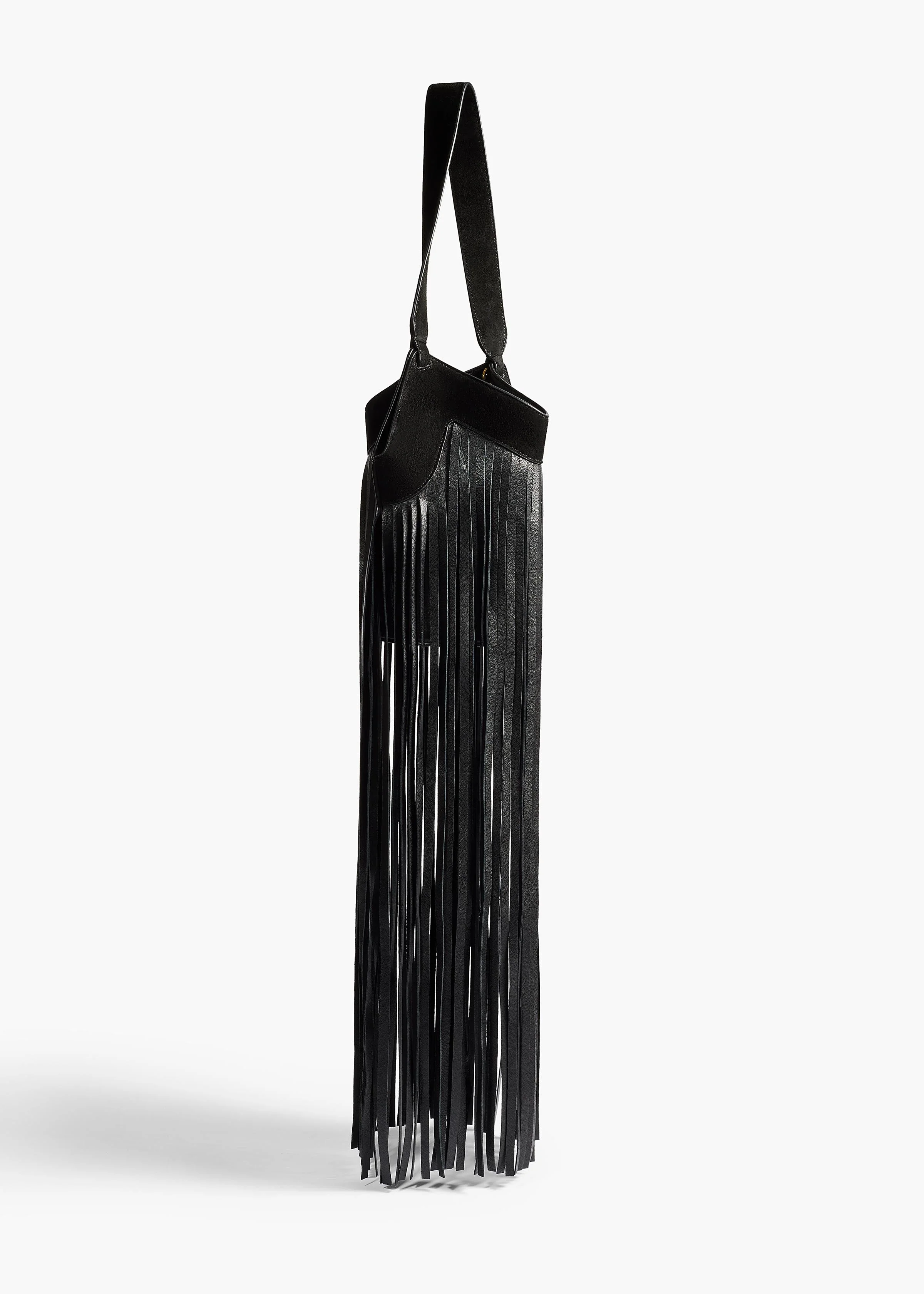 Khaite - Nano Lotus Fringe Tote in Black - Image 2