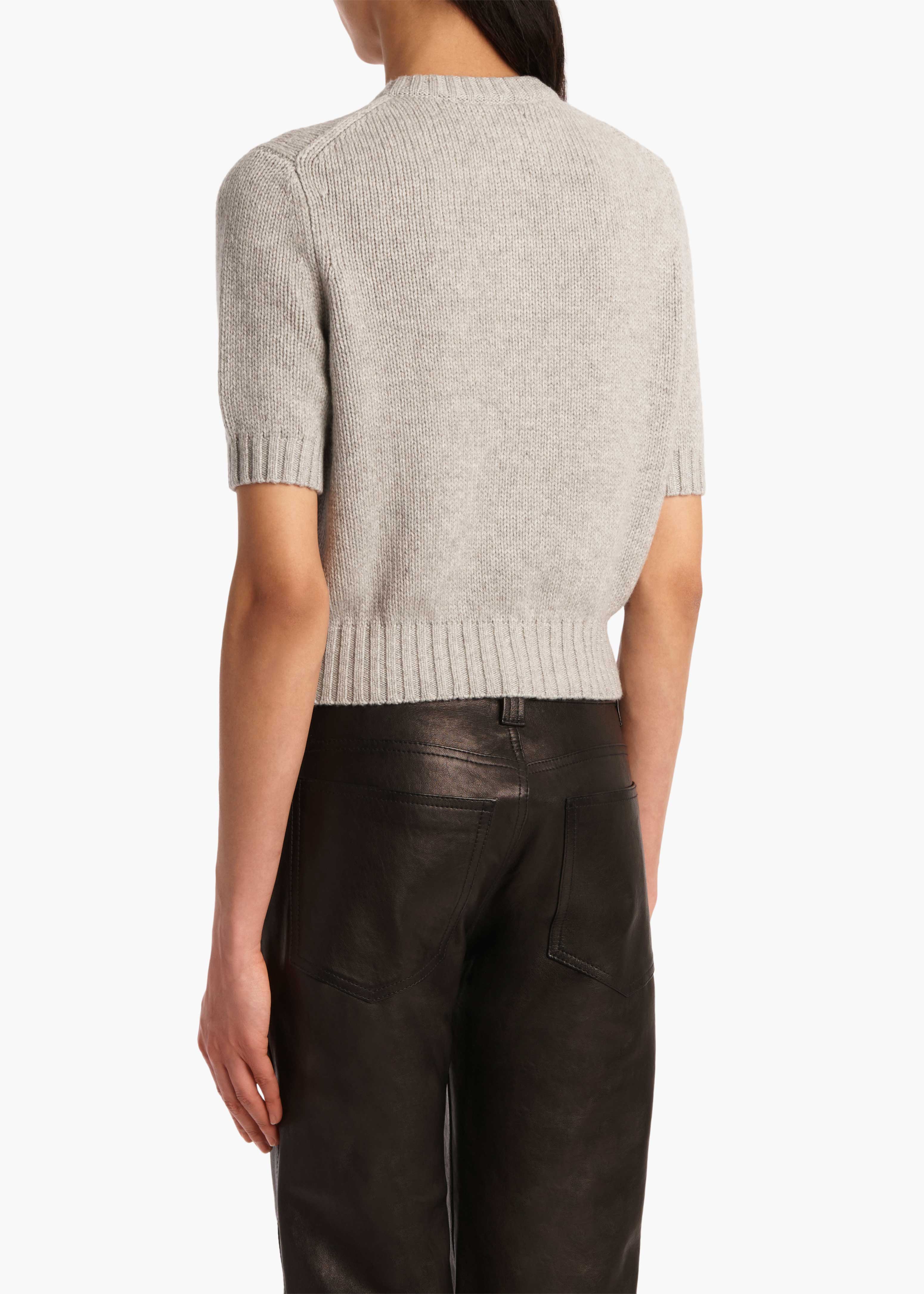 Khaite - Nora Cardigan in Heather Grey - Image 4