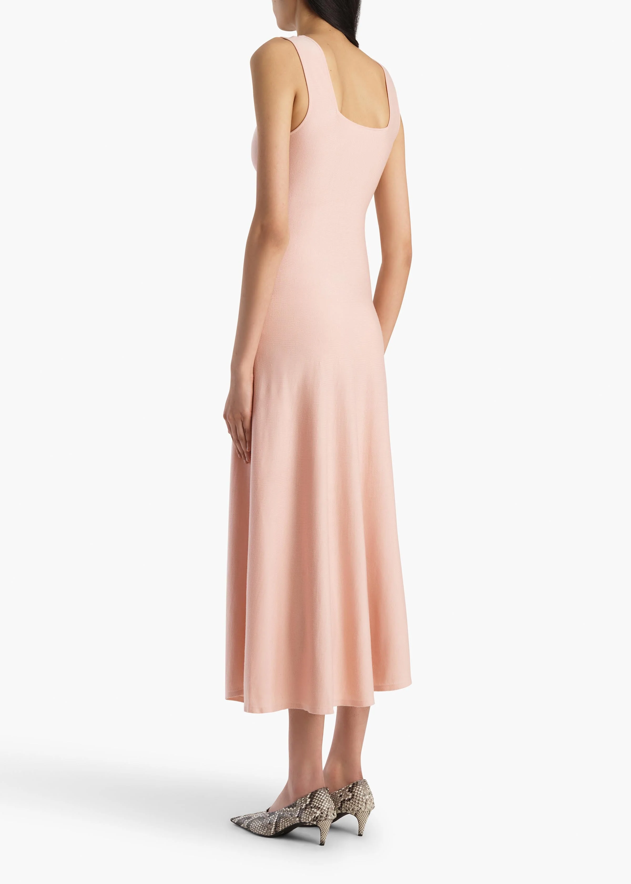 Khaite - Seberg Dress in Dusty Rose - Image 3