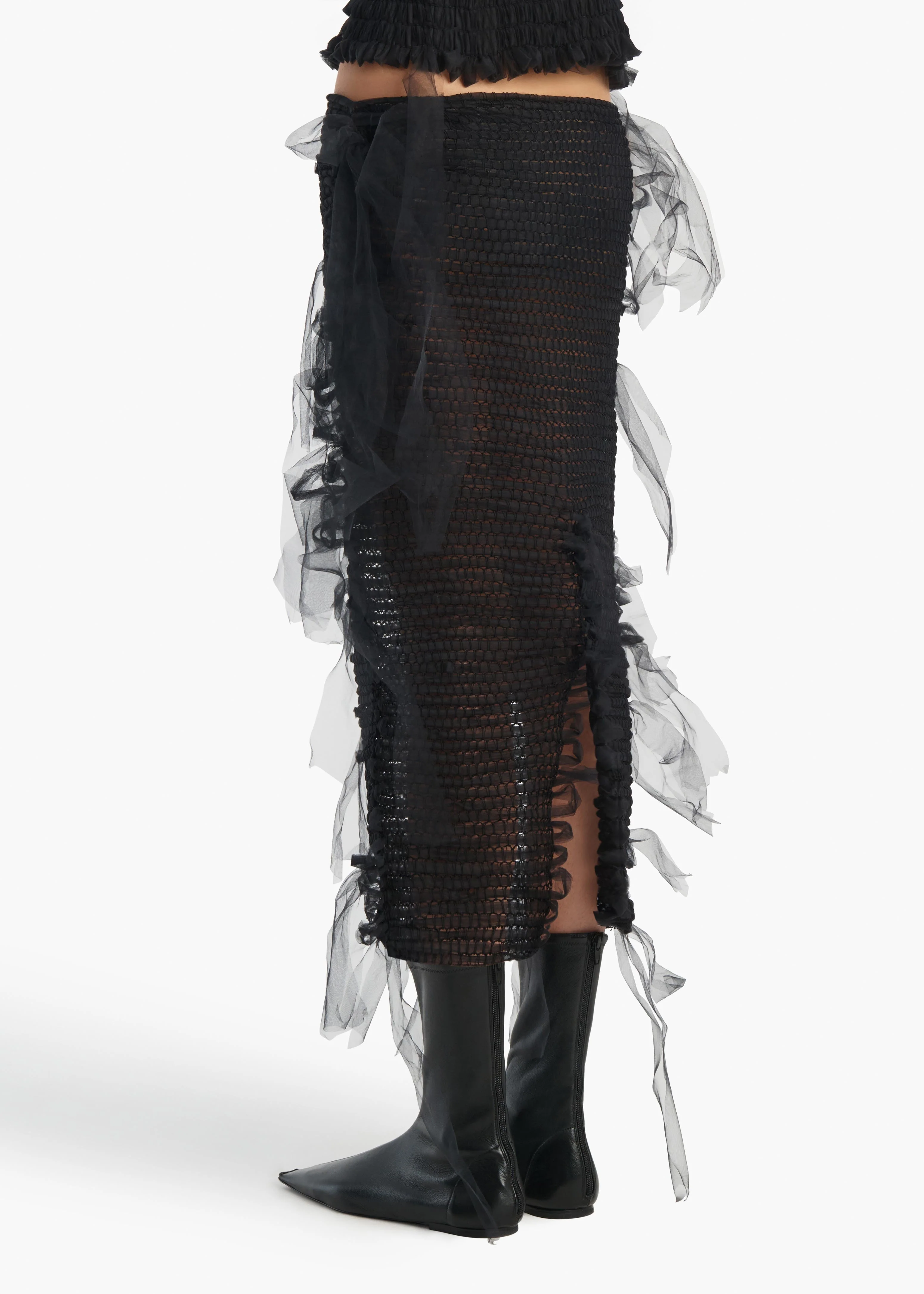 Khaite - Signe Skirt in Black - Image 4