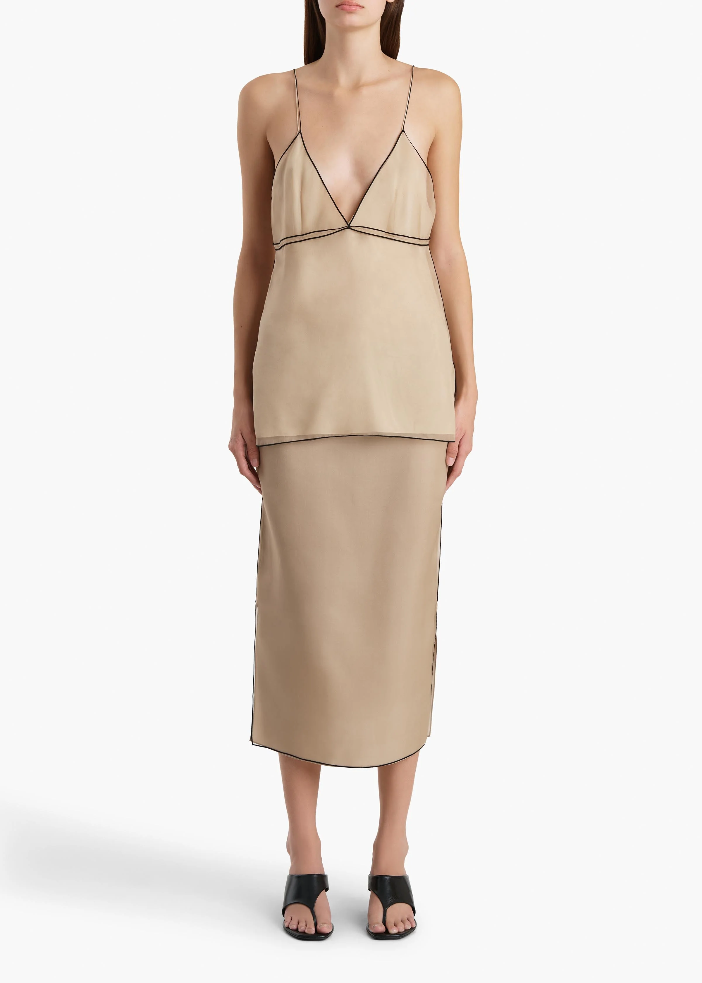 Khaite - Syndi Skirt in Tea Stain - Image 2