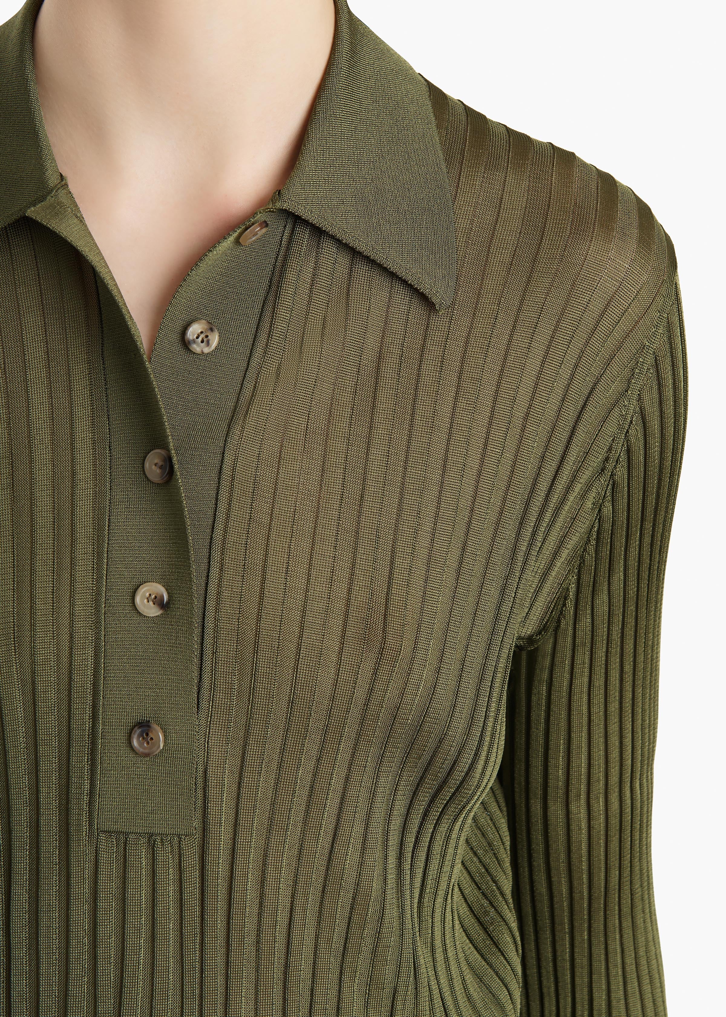 Khaite - Vin Top in Olive - Image 5