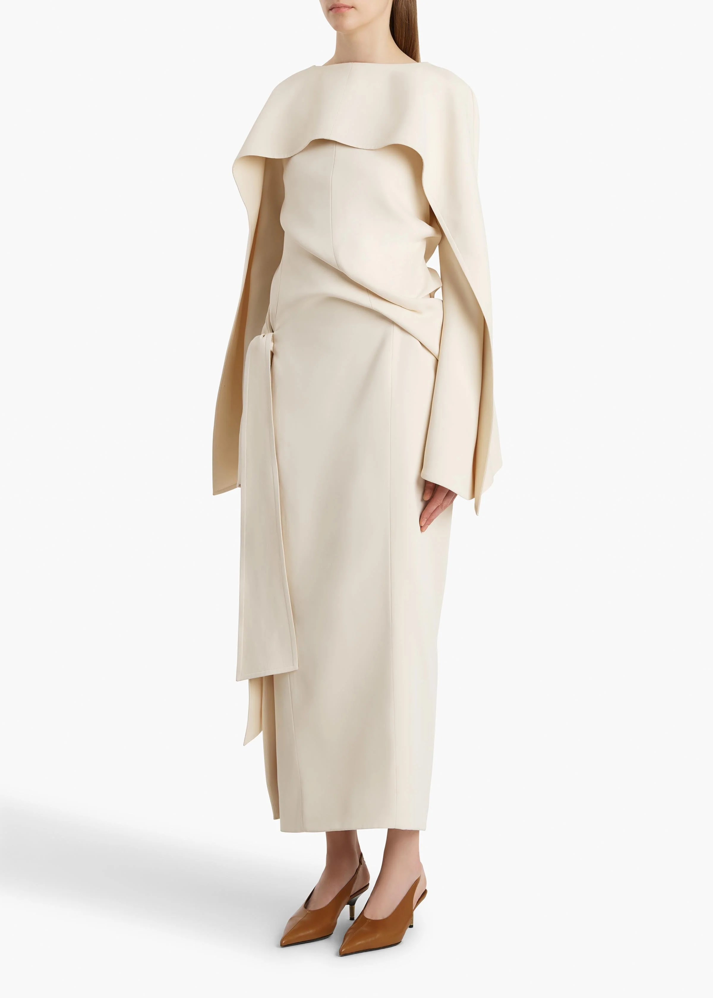 Khaite - Yon Dress in Cream - Image 2