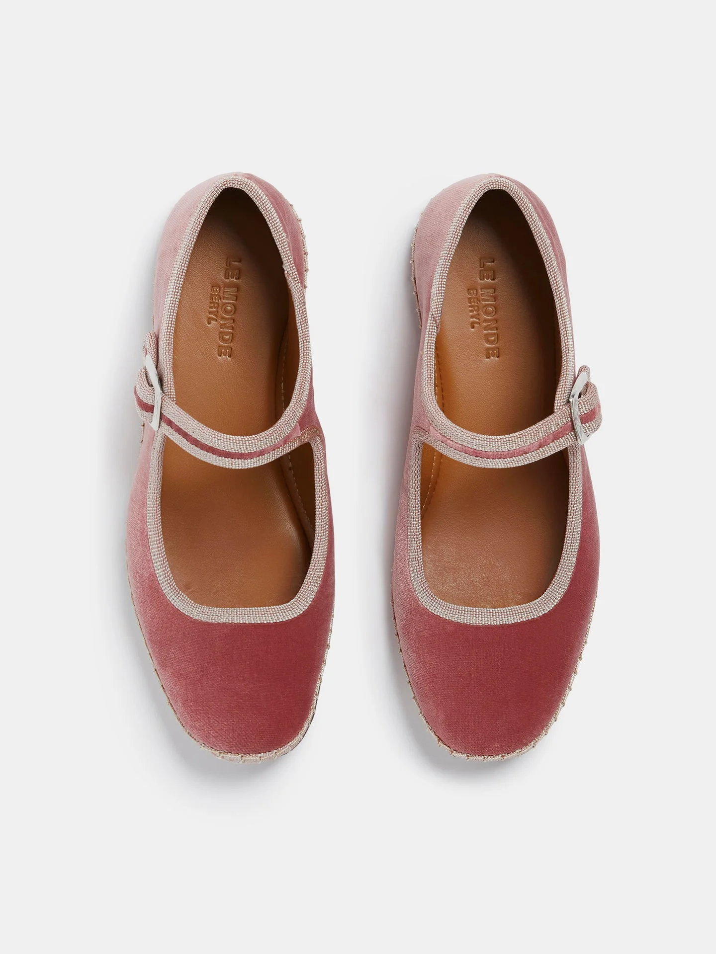 Le Monde Beryl - Kids Soft Mary Jane / Pink Velvet - Image 3