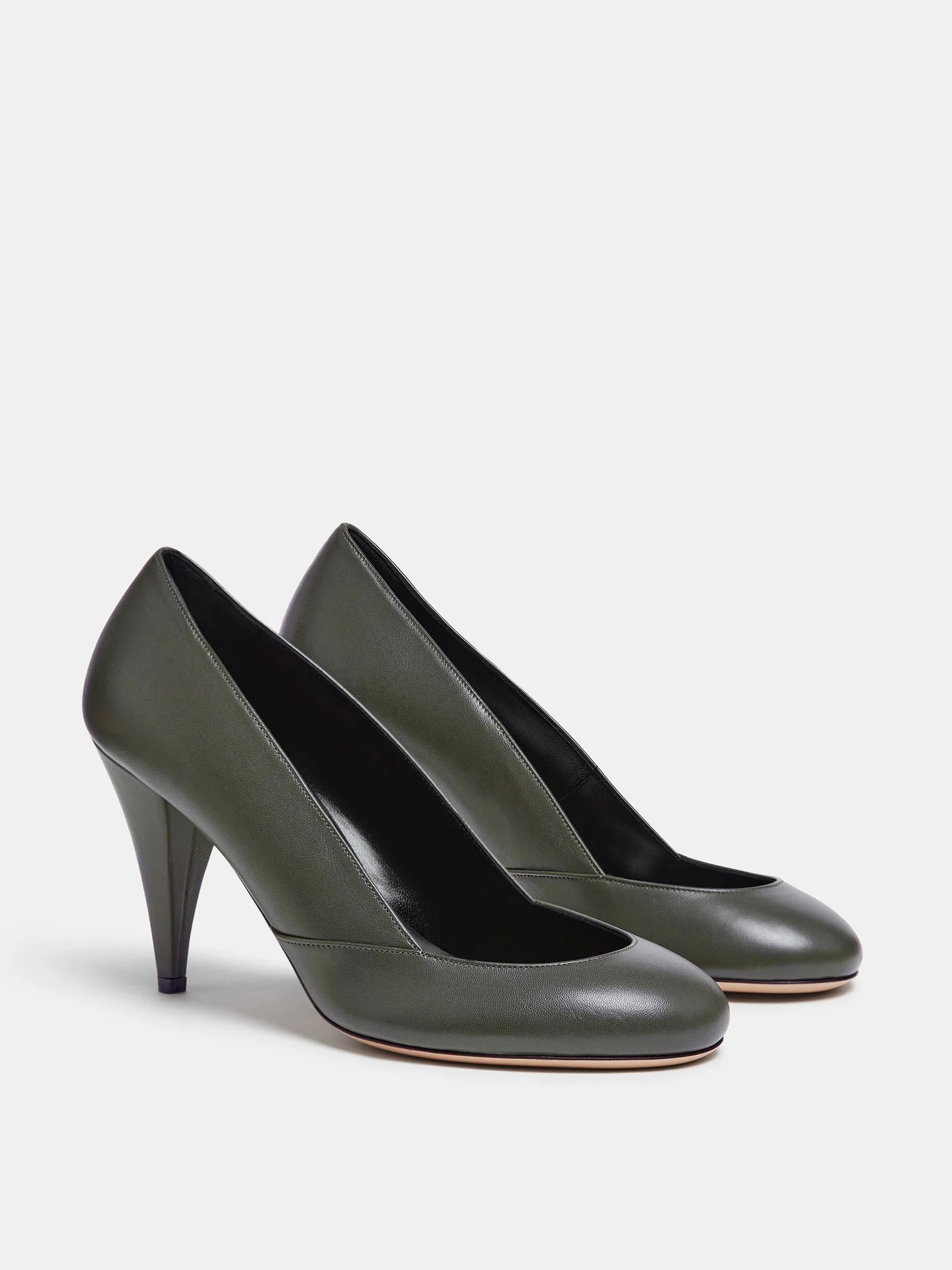 Le Monde Beryl - Kim Sion Sable Pump / Khaki Leather - Image 2