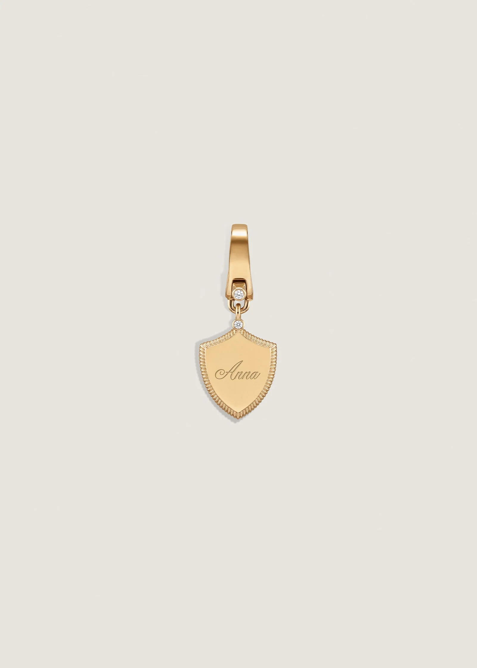 Kinn - Ace Shield Diamond Pendant Necklace - Image 5