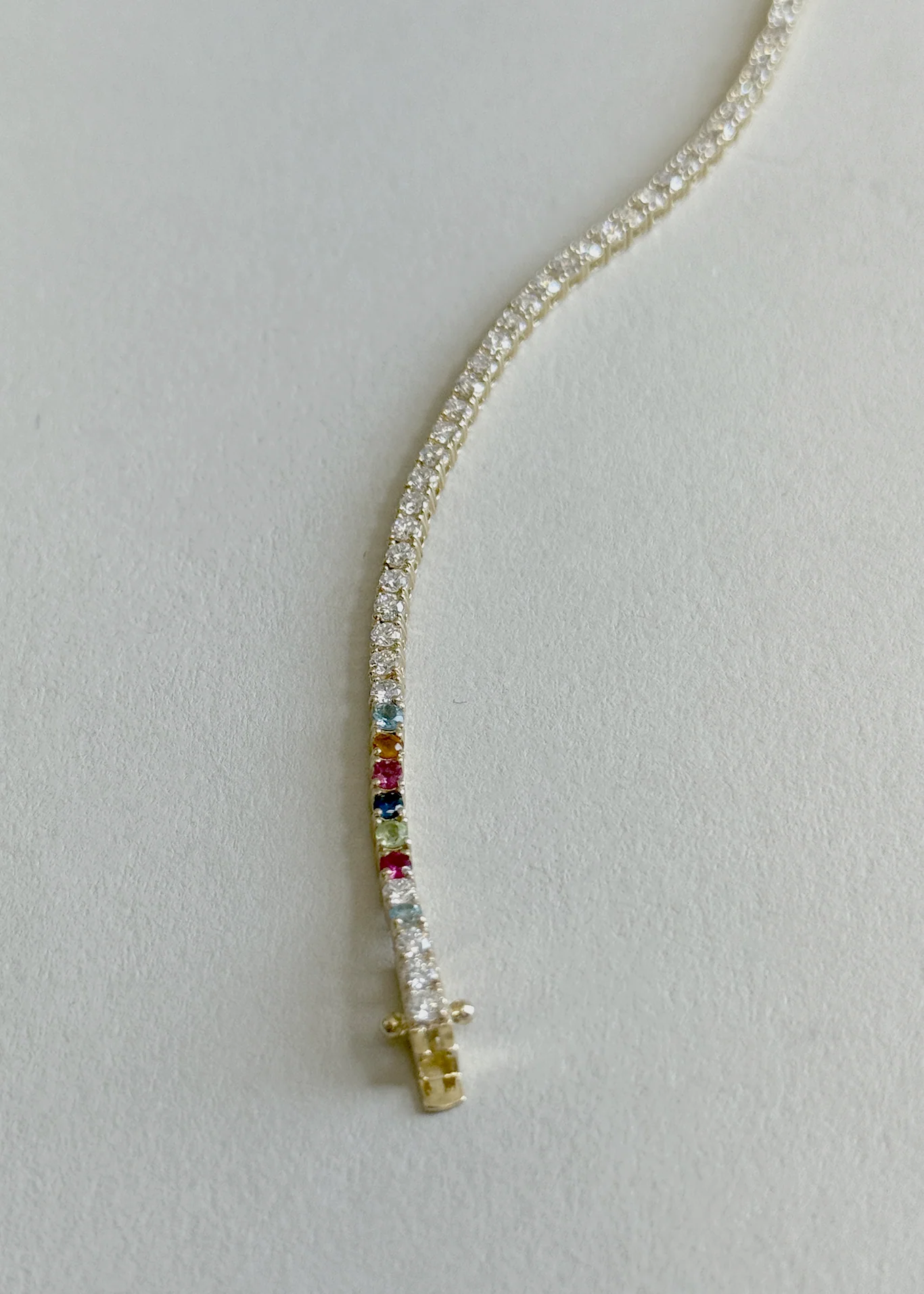 Kinn - Classic Diana Tennis Birthstone Bracelet 2.9ctw Yellow Gold - Image 4